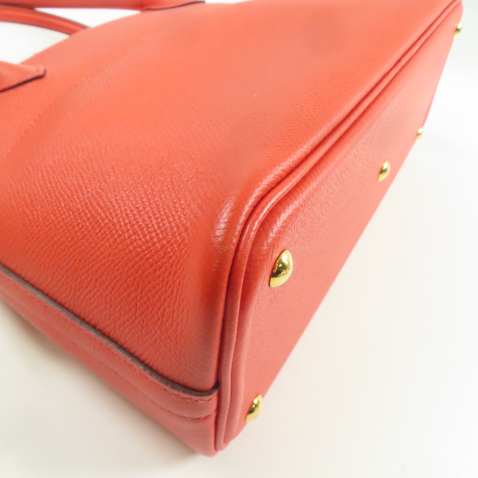 HERMES Epsom皮革Bolide 27金扣手挽肩背兩用袋心紅色