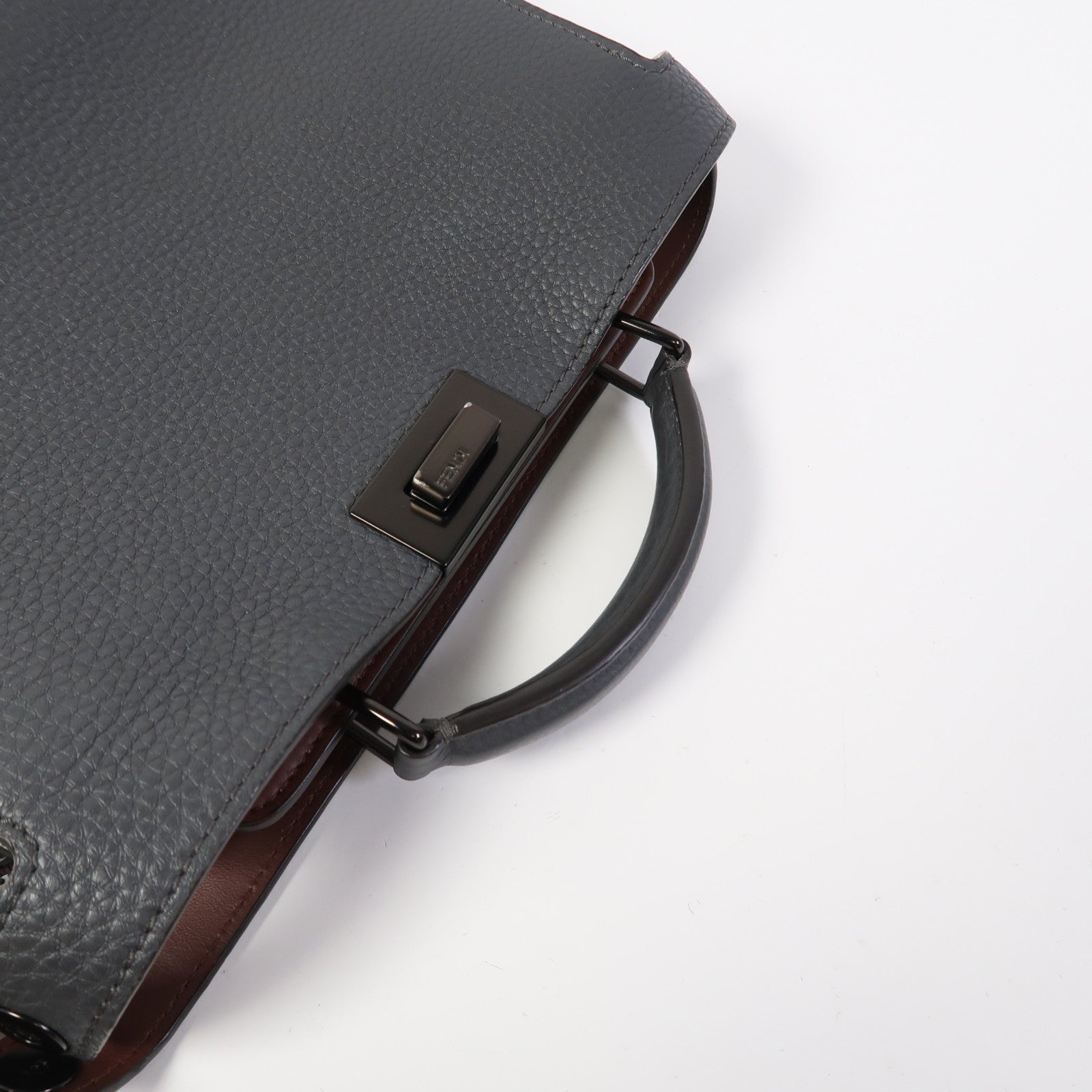 FENDI 牛皮皮革Peekapoo Iseeu Small手挽肩背兩用袋