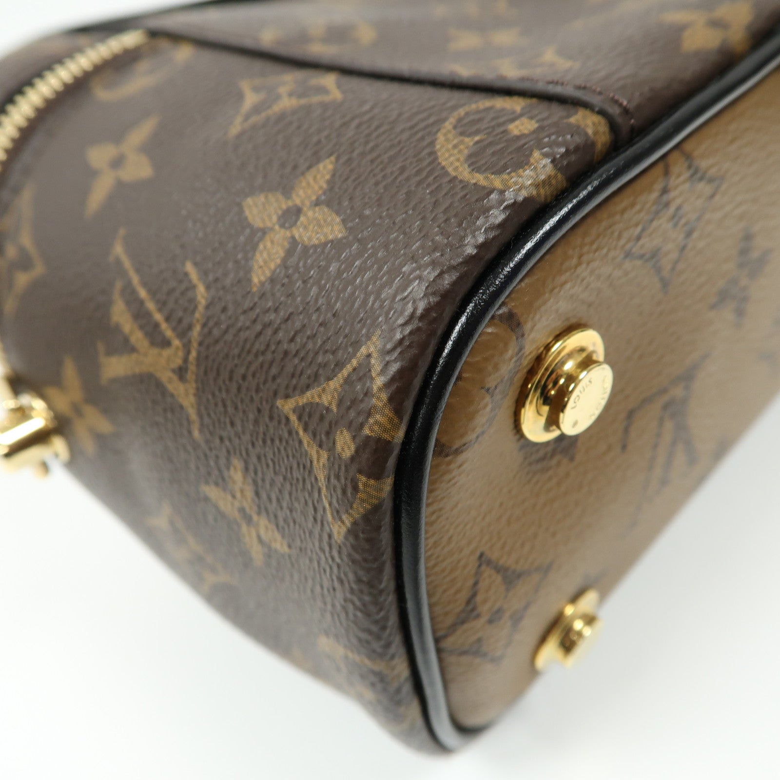 LOUIS VUITTON LV GHW Vanity 2 Way Bag Handbag M45165 Monogram Reverse Brown