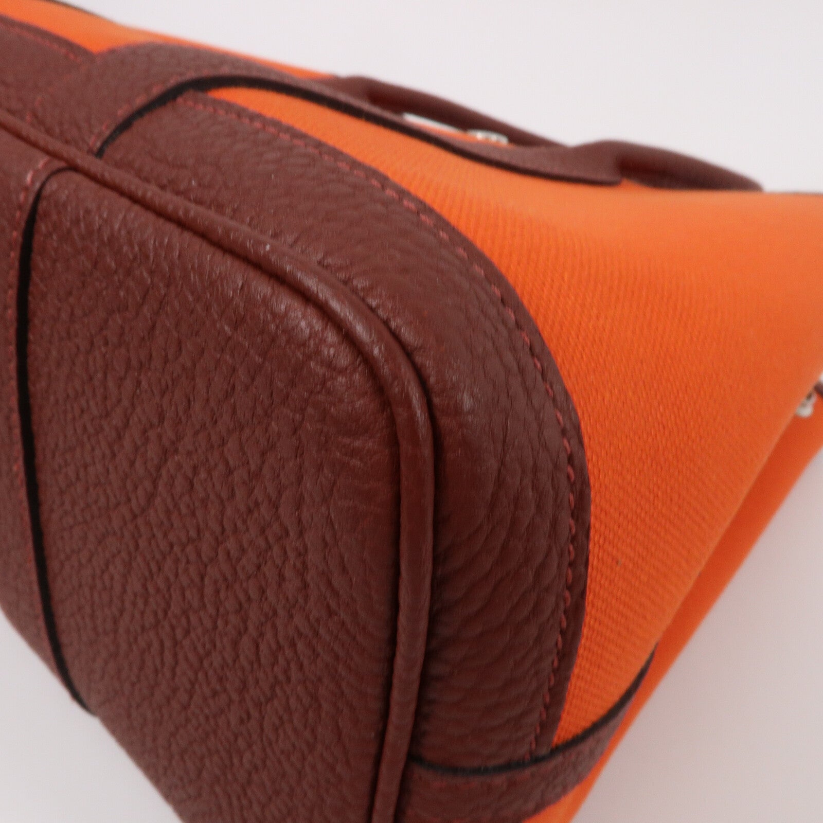 HERMES 帆布Garden Party TPM手挽袋Capucine/Rough H