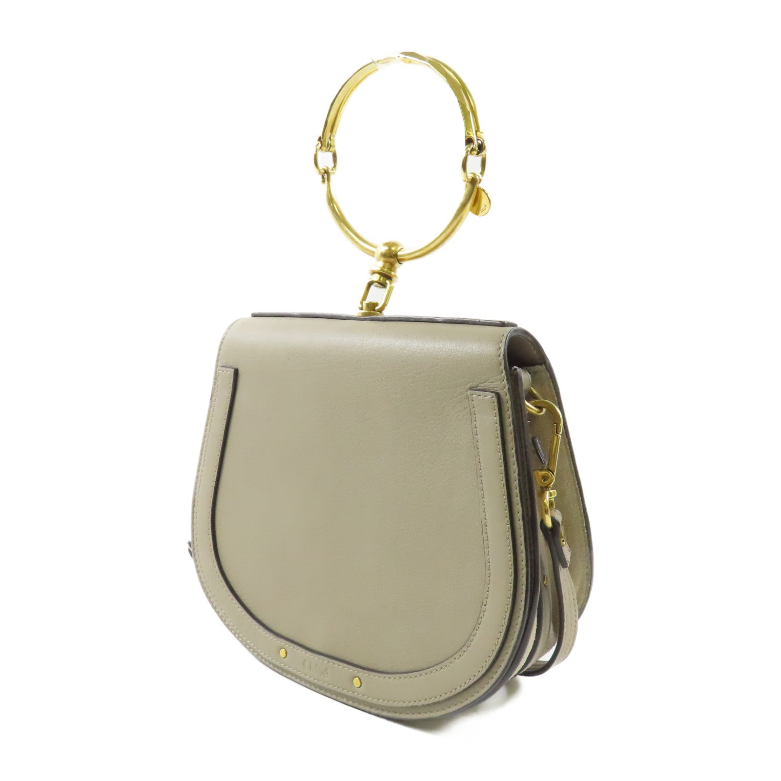 Chloe 【激減優惠】牛皮皮革Nile Bag金扣手挽肩背兩用袋