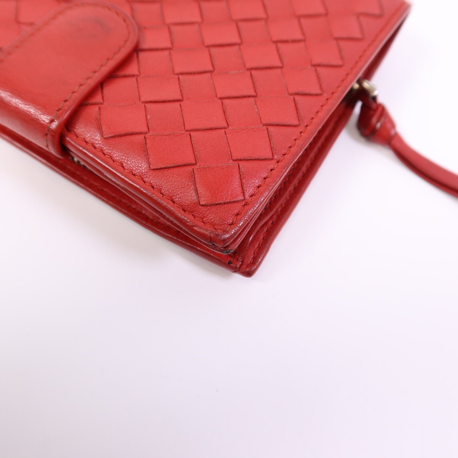 BOTTEGA VENETA 【激減優惠】皮革Bi-fold Wallet金扣錢包