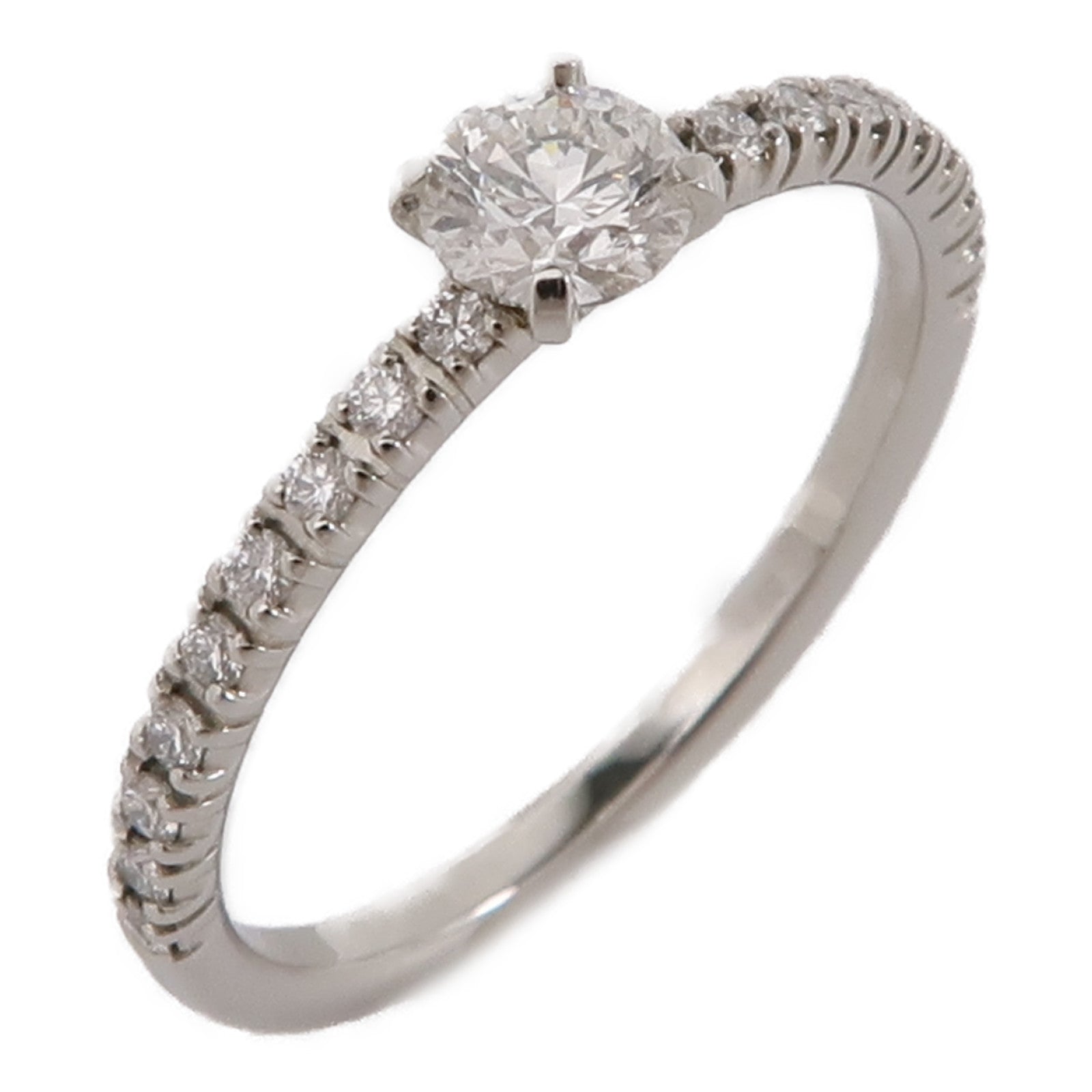 CARTIER PT950鉑金Etincelle Platinum De Cartier Diamond Ring戒指Cartier#46/US#3.75