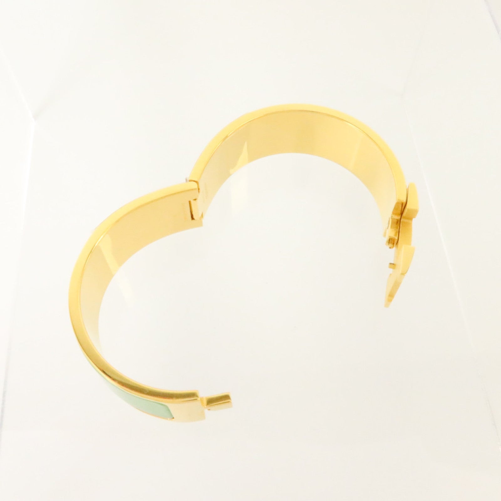 HERMES 金屬/琺瑯Clic-Clac H Bangle金扣手鐲