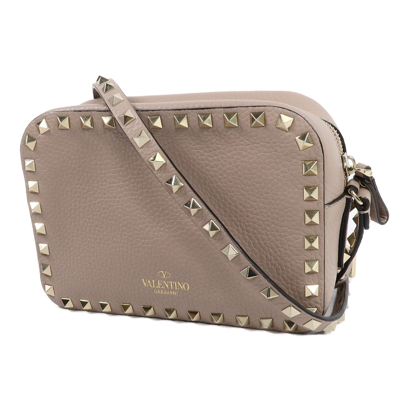 Valentino 牛皮皮革Garavani Rockstud肩背袋
