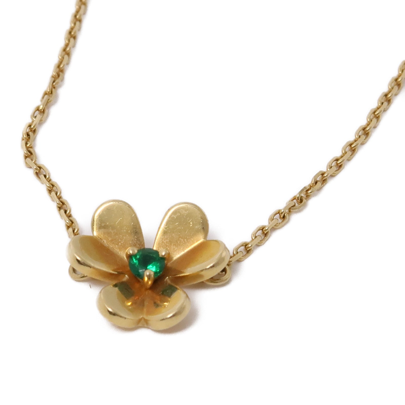 Van Cleef & Arpels 18K黃金/綠寶石Frivole手鏈