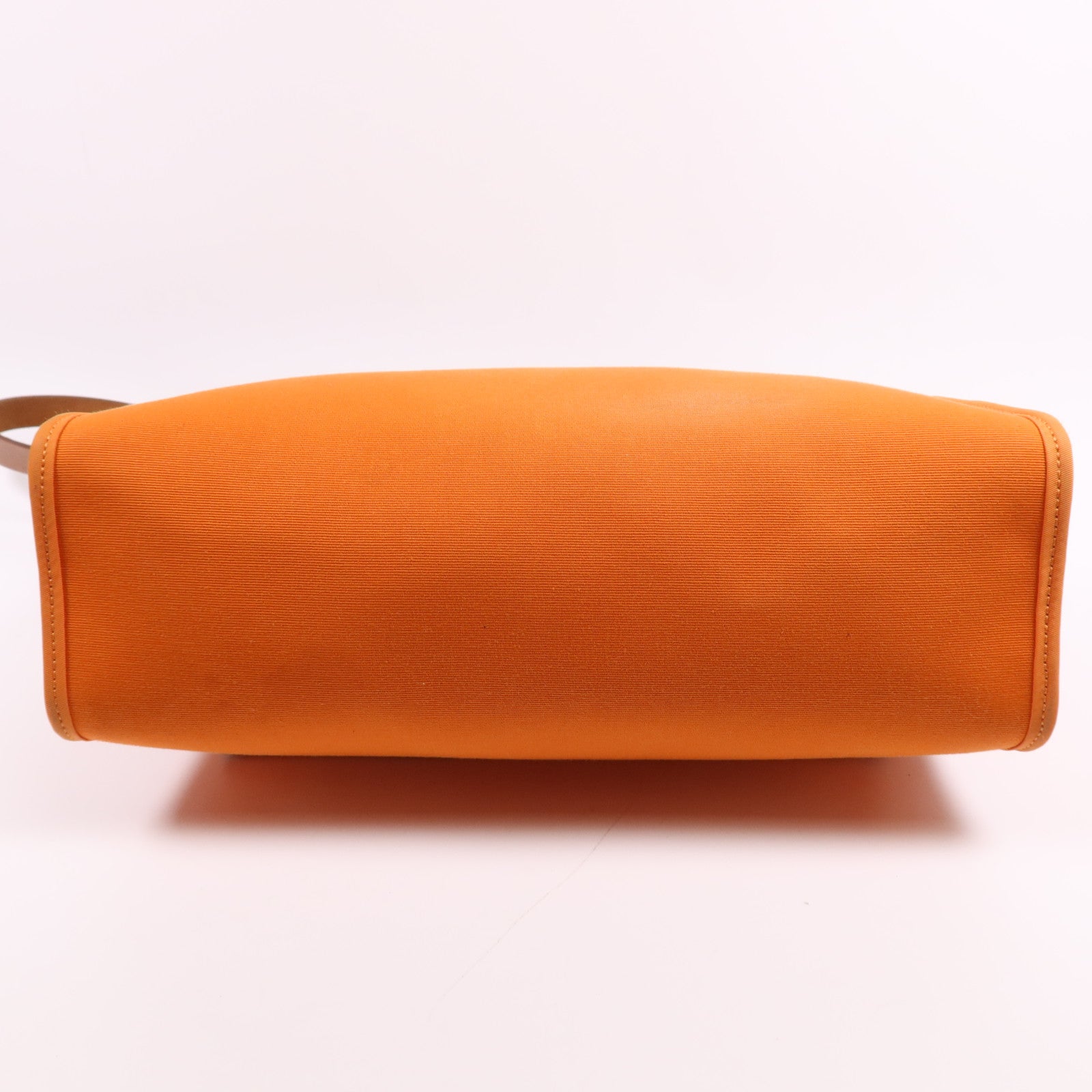 HERMES 帆布Herbag PM銀扣手挽肩背兩用袋Feu