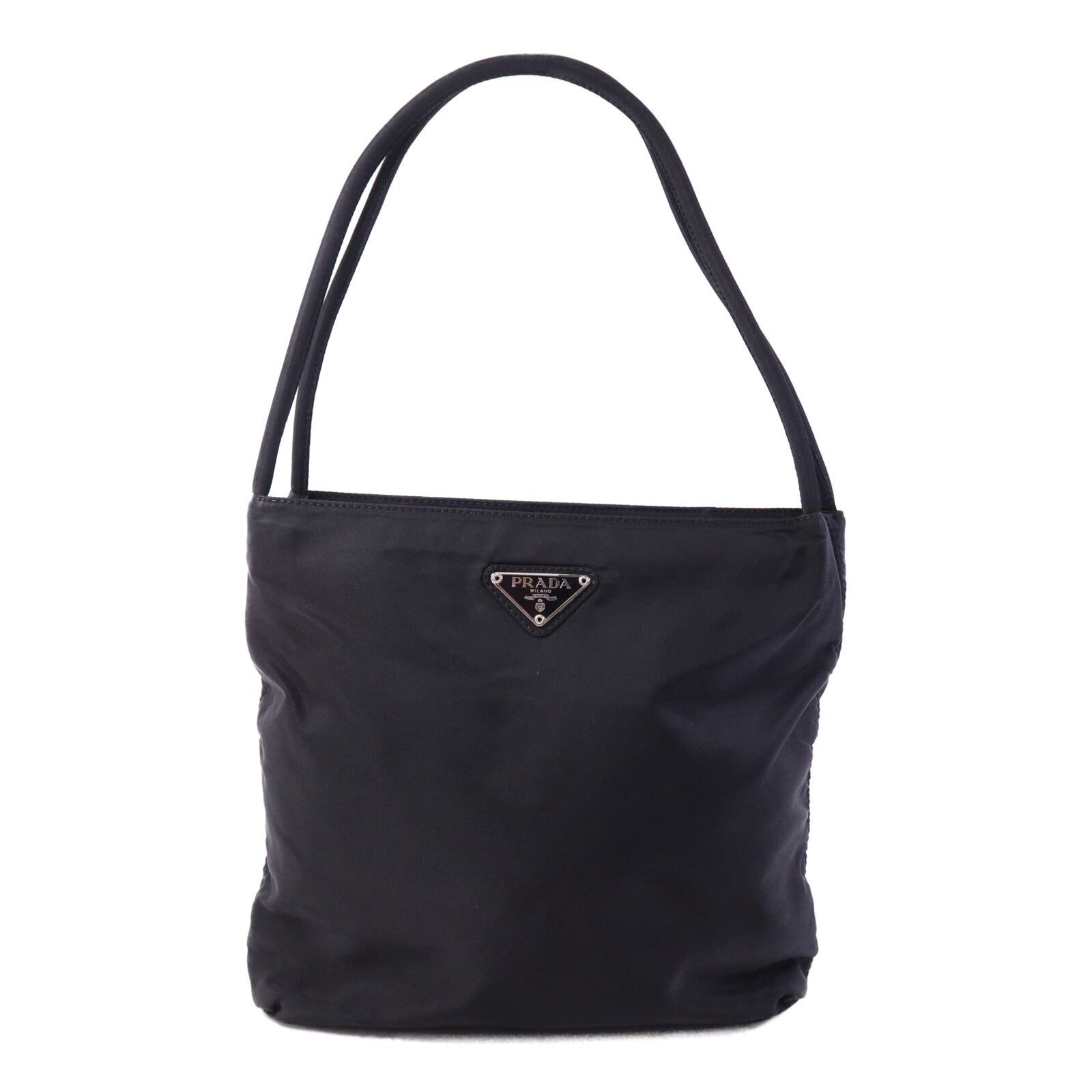 PRADA 尼龍Hand Bag銀扣手挽袋