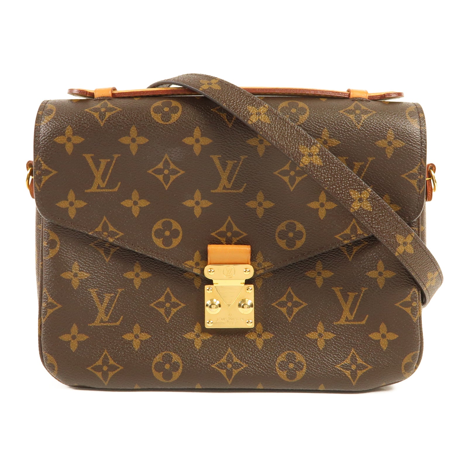 LOUIS VUITTON Monogram Pochette Metis MM金扣手挽肩背兩用袋