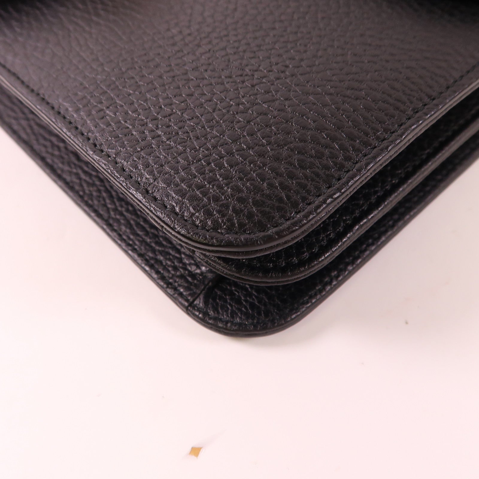 GUCCI 牛皮皮革Chain Shoulder金扣鏈帶肩背袋