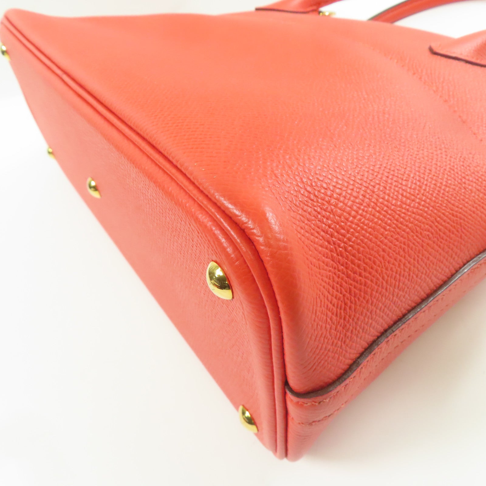 HERMES Epsom皮革Bolide 27金扣手挽肩背兩用袋心紅色