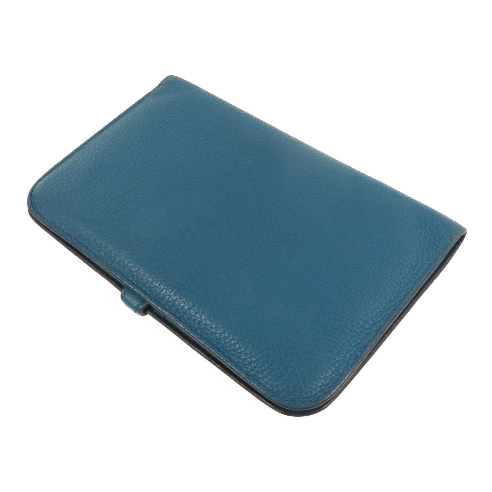HERMES 【激減優惠】Clemence皮革Dogon Wallet銀扣長錢包Colvert