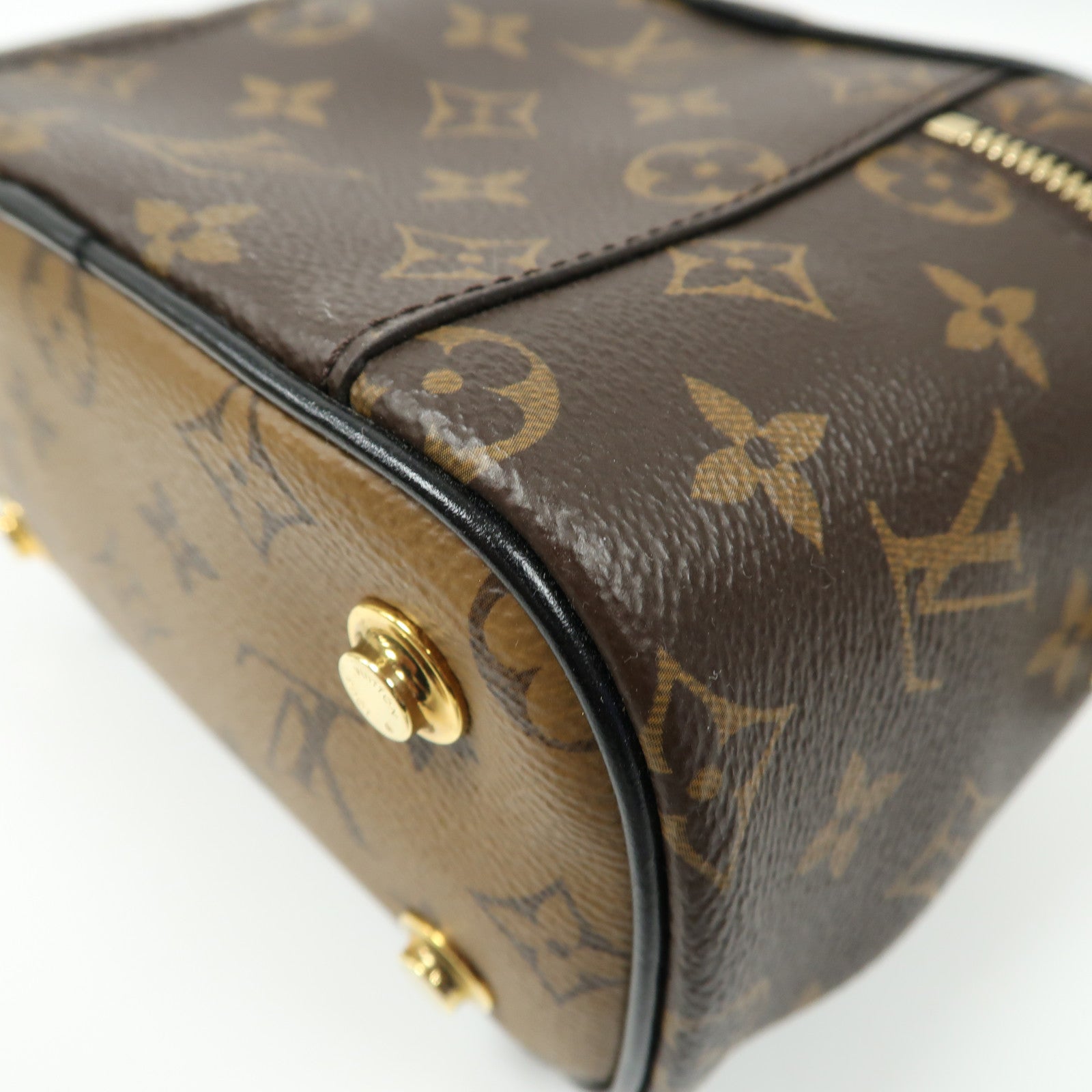 LOUIS VUITTON LV GHW Vanity 2 Way Bag Handbag M45165 Monogram Reverse Brown