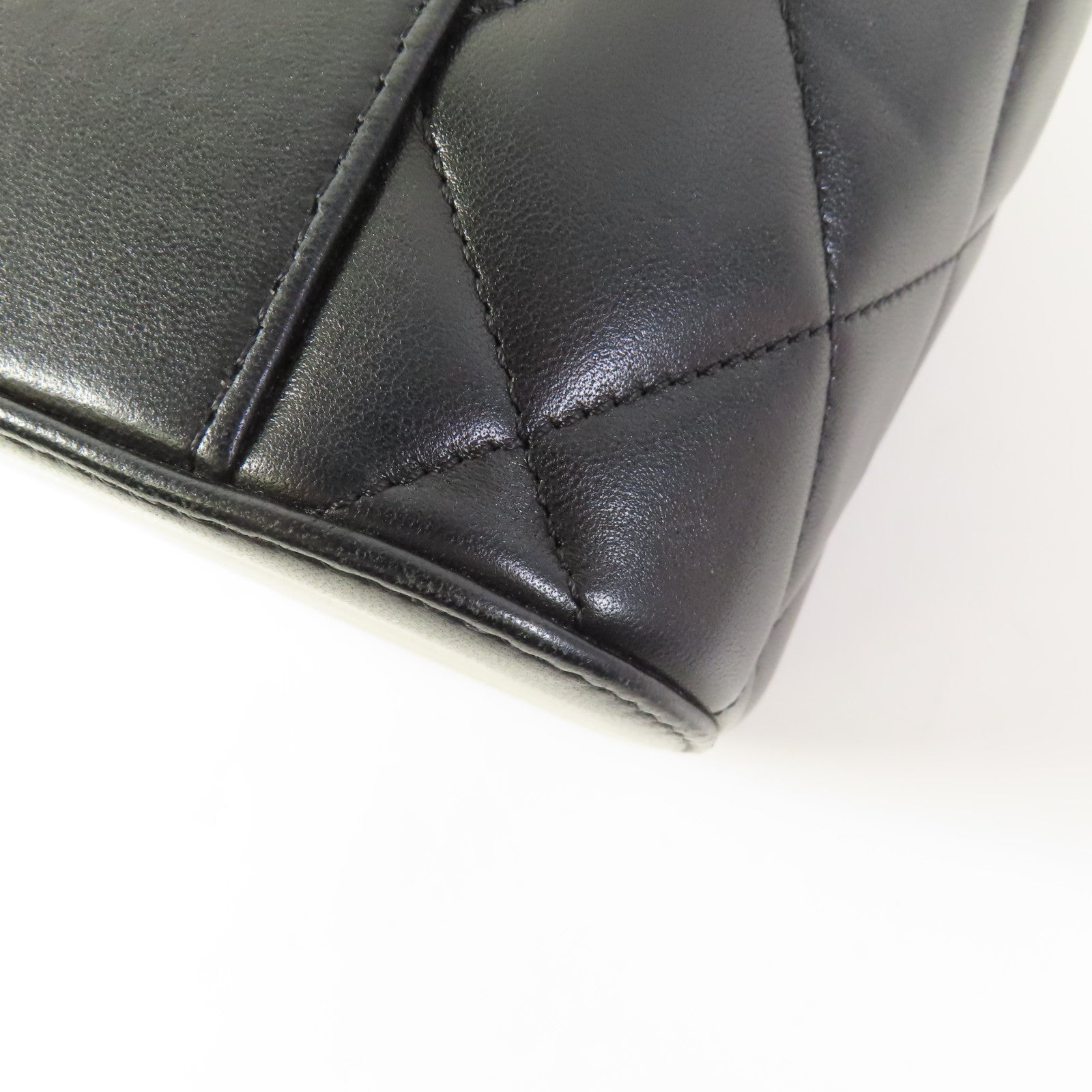 CHANEL CC GHW Trendy CC Vanity Case 2 Way Shoulder Bag Lambskin Leather Black