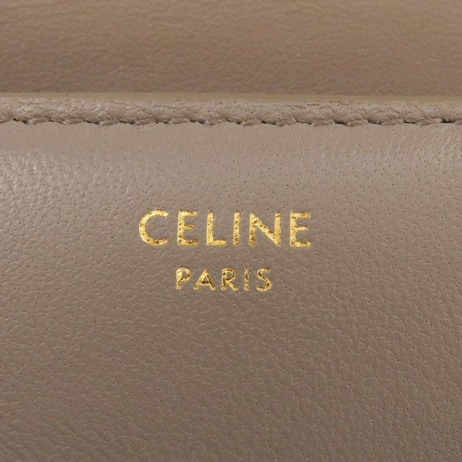 CELINE 牛皮皮革Wallet金扣錢包
