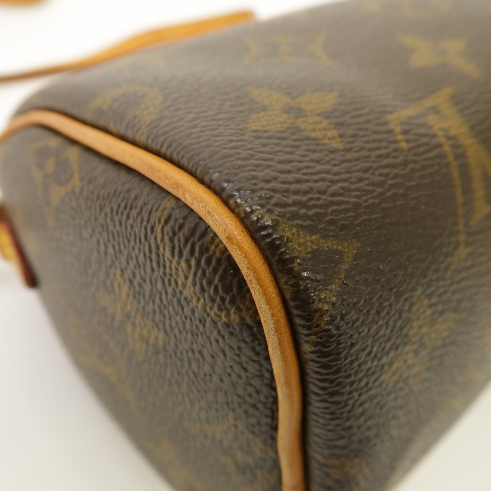 LOUIS VUITTON Monogram Nano Speedy金扣手挽肩背兩用袋啡色