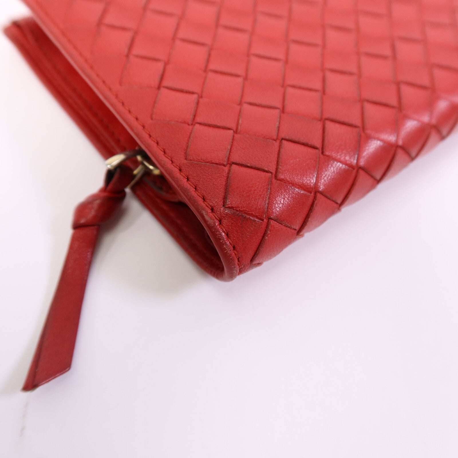 BOTTEGA VENETA 【激減優惠】皮革Bi-fold Wallet金扣錢包