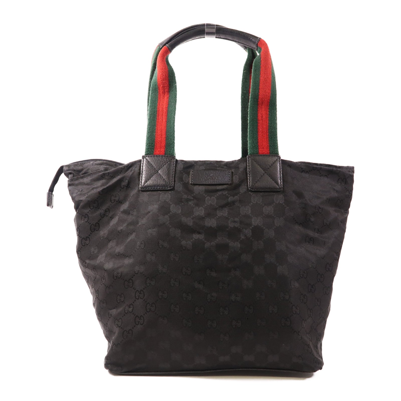 GUCCI GG Shoulder Tote Bag 131231 Nylon Black