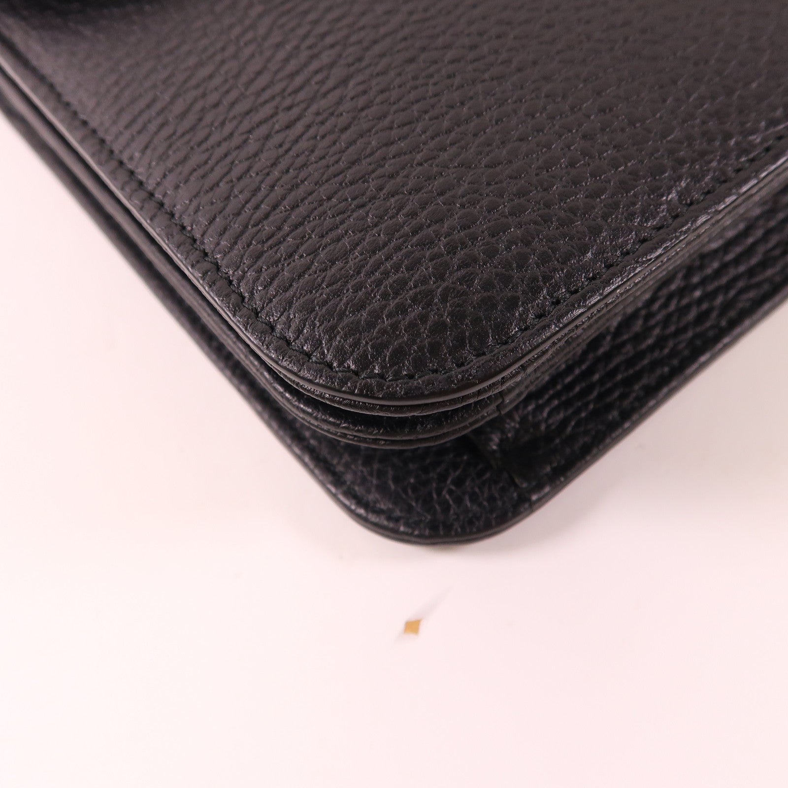 GUCCI 牛皮皮革Chain Shoulder金扣鏈帶肩背袋