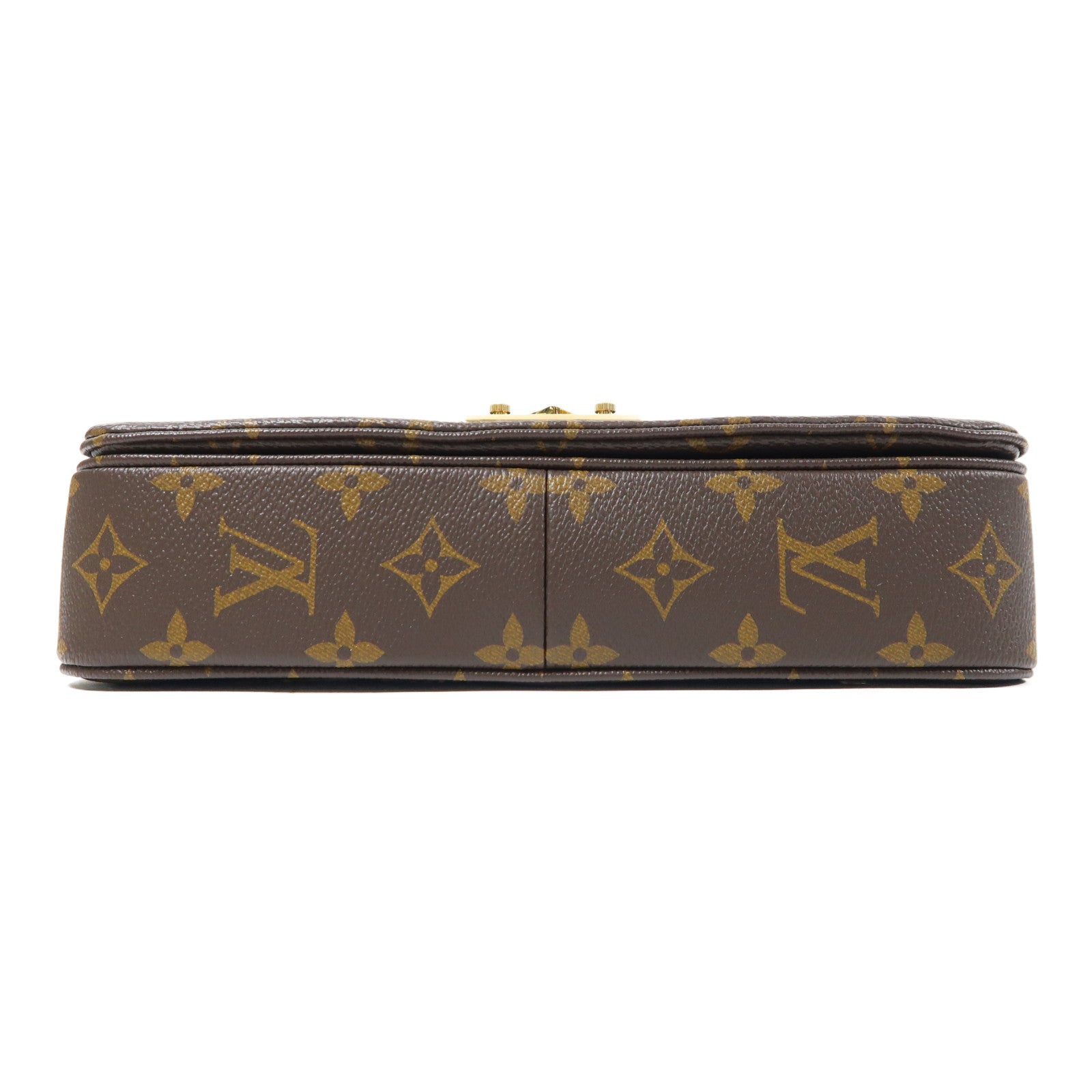 LOUIS VUITTON 【激減優惠】Monogram Marceau金扣肩背袋啡色/黑色