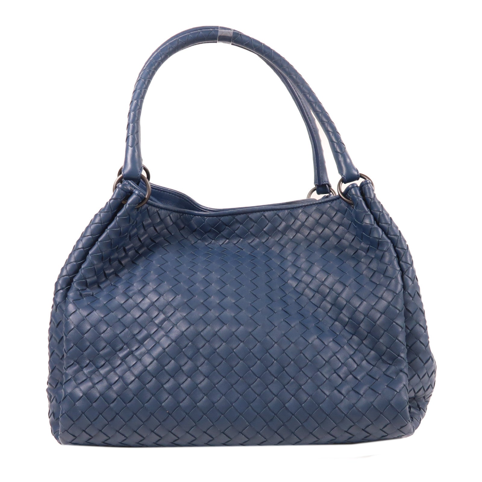 BOTTEGA VENETA 牛皮皮革Tote Bag肩背袋藍色