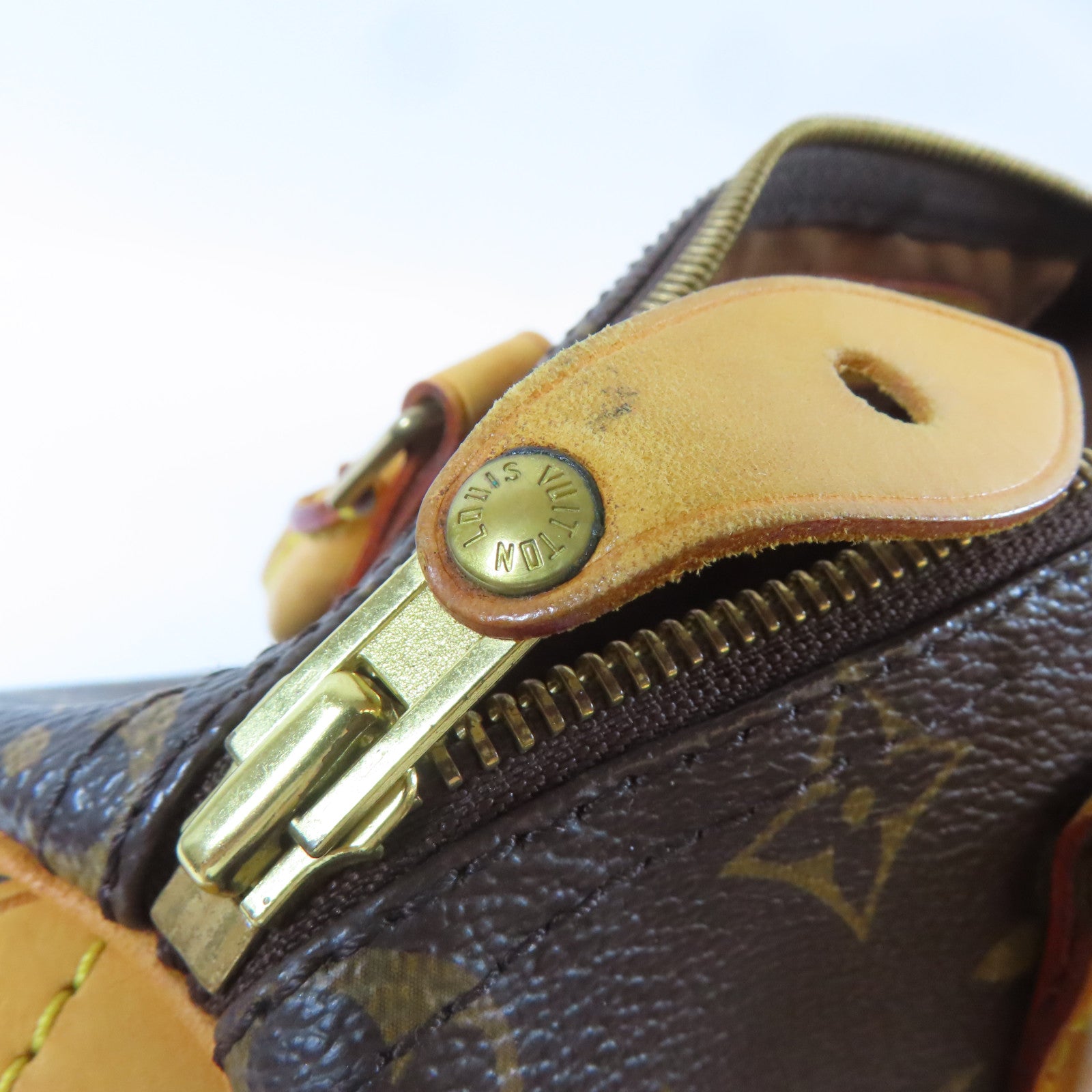 LOUIS VUITTON Monogram Speedy 25金扣手挽袋啡色