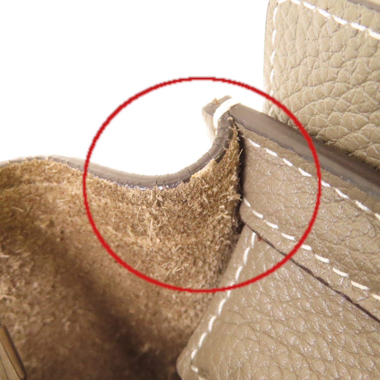 CELINE 【激減優惠】牛皮皮革Nano Luggage Shoulder Bag銀扣手挽肩背兩用袋灰色