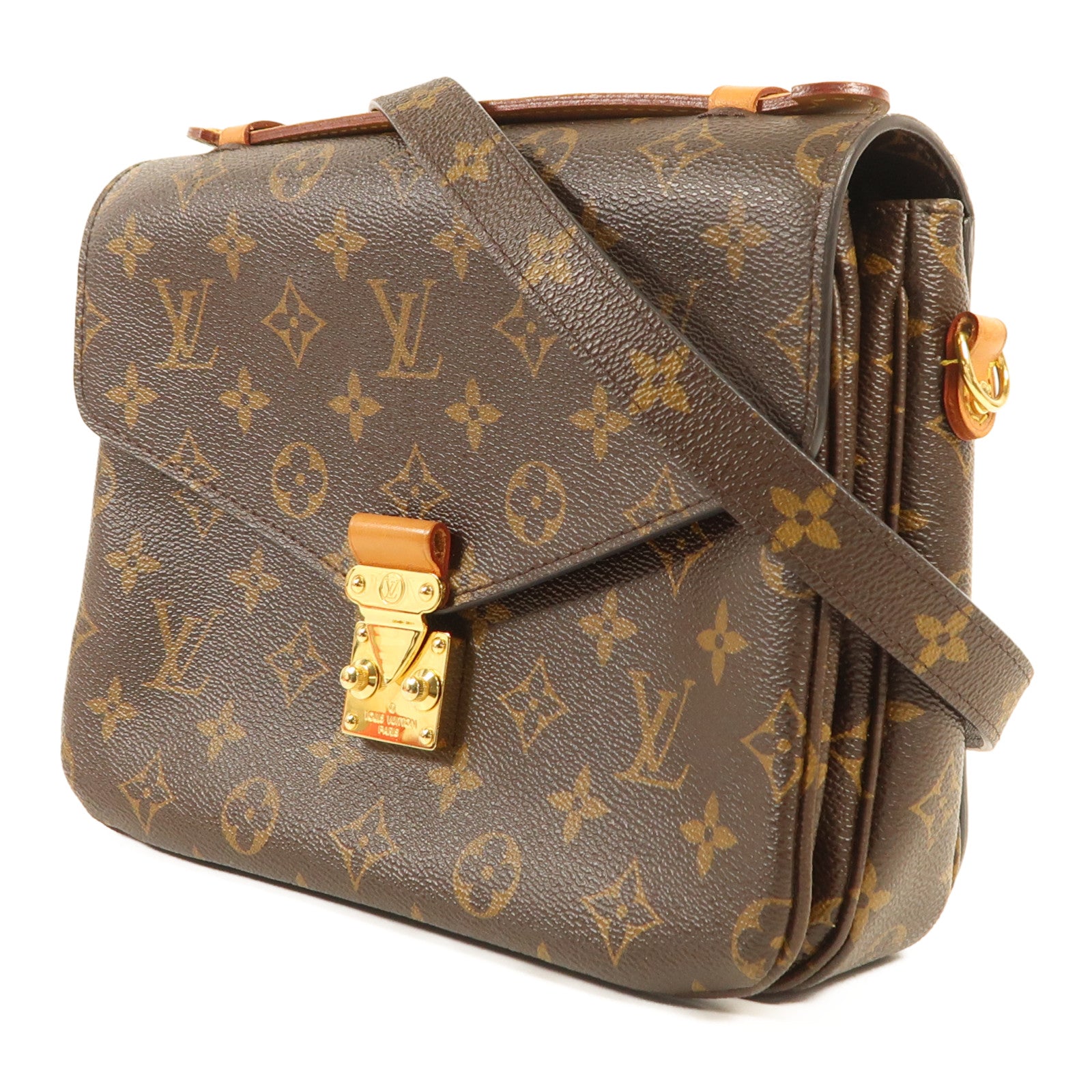 LOUIS VUITTON Monogram Pochette Metis MM金扣手挽肩背兩用袋
