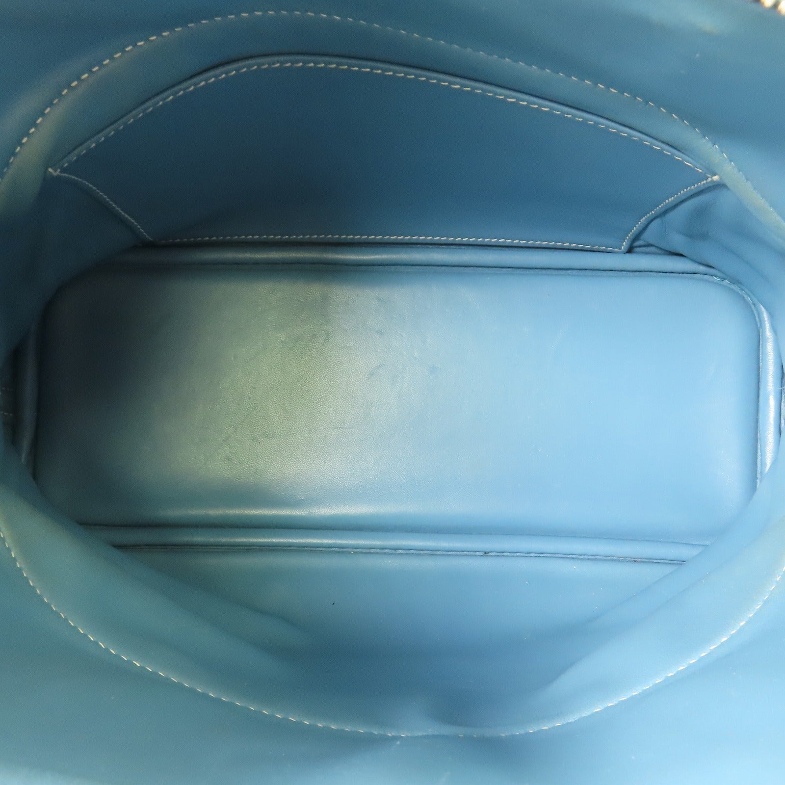 HERMES PHW Bolide 31 2way Shoulder Bag Clemence Leather Bleu Jean