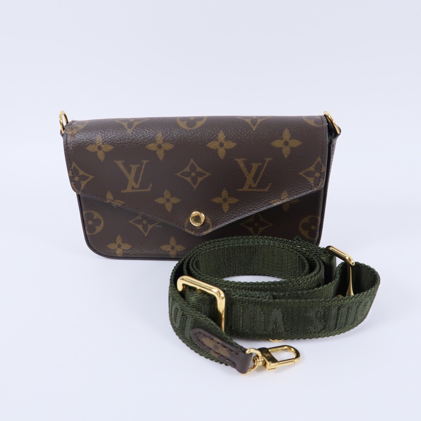 LOUIS VUITTON Monogram Felicie Strap & Go肩背袋
