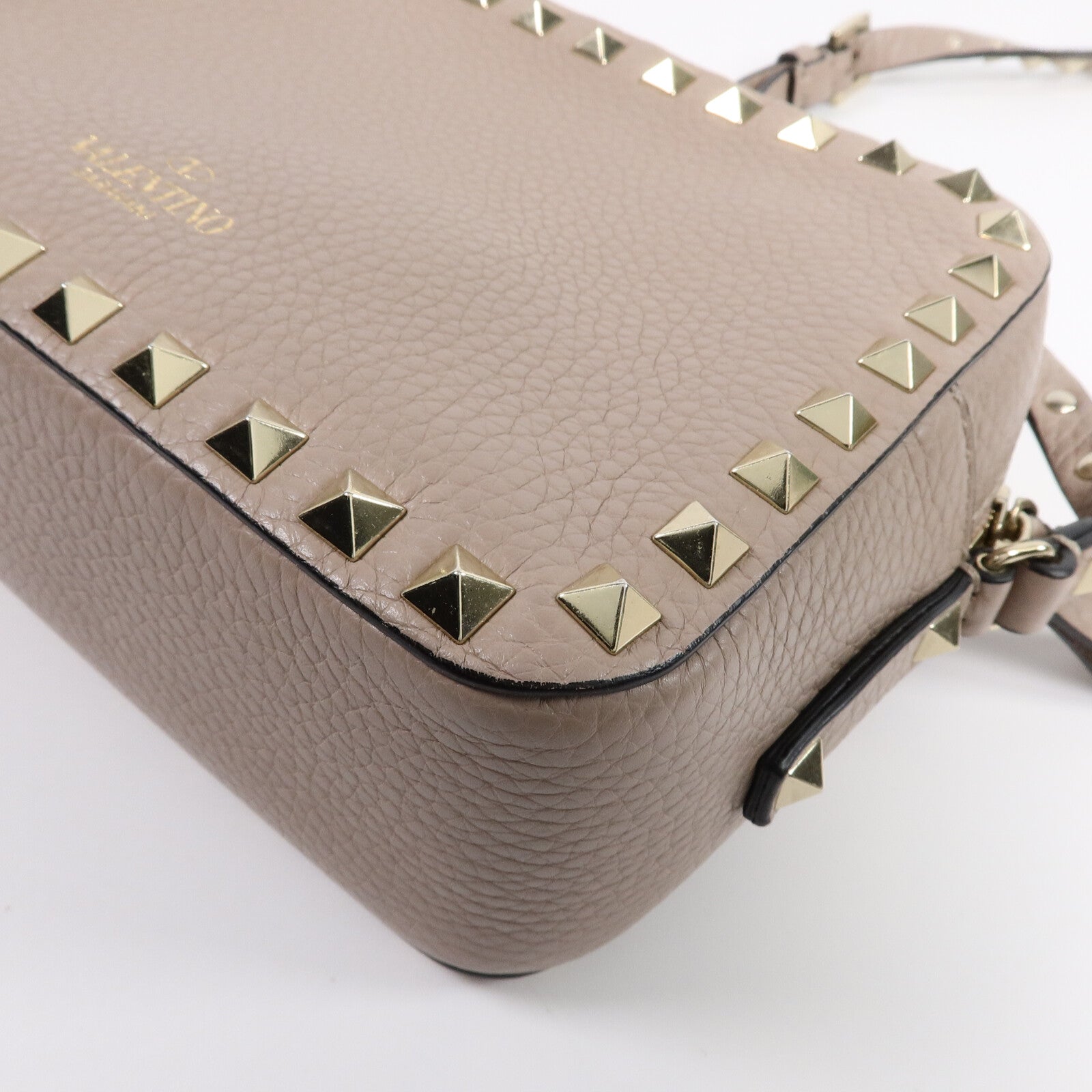 Valentino 牛皮皮革Garavani Rockstud肩背袋