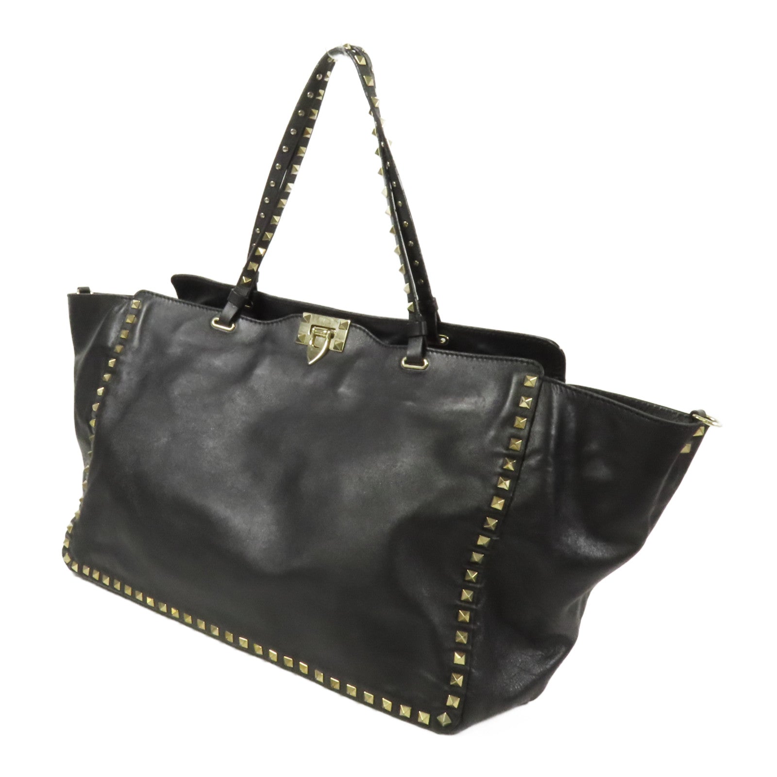 Valentino 牛皮皮革Rockstud金扣手挽肩背兩用袋