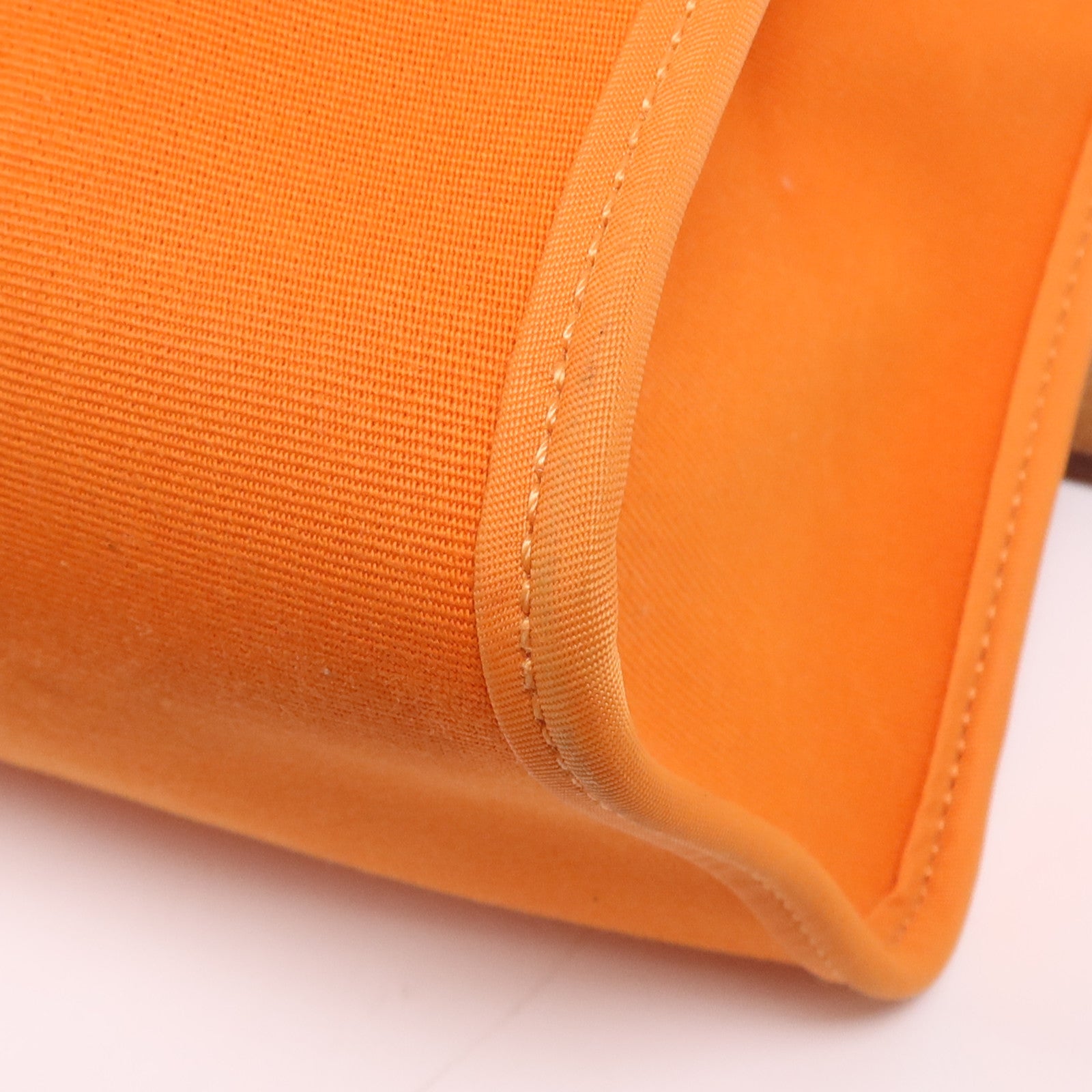 HERMES 帆布Herbag PM銀扣手挽肩背兩用袋Feu