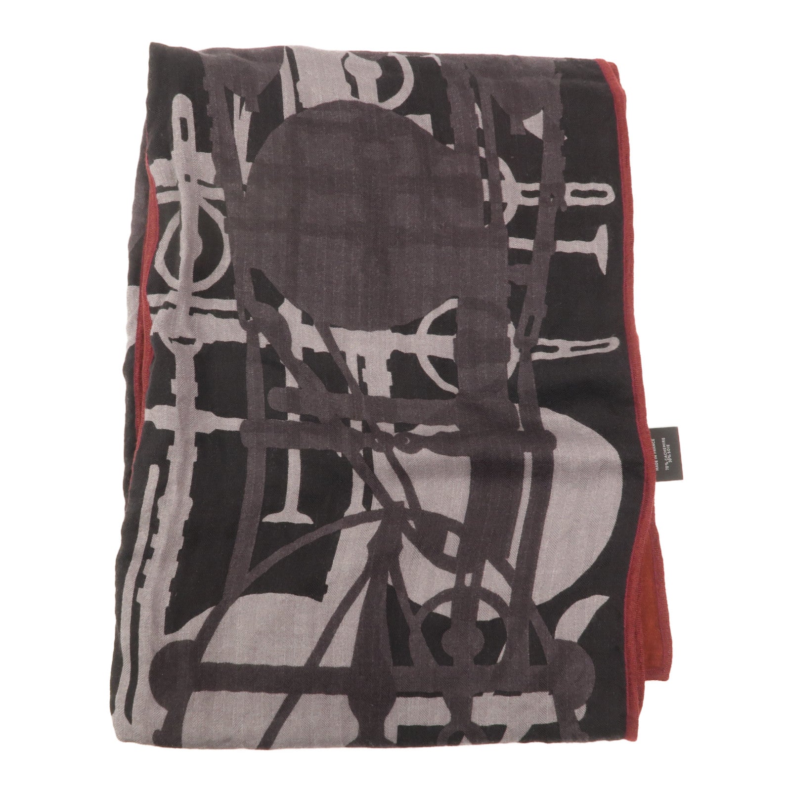 HERMES 絲質/羊絨Scarf 63X160cm圍巾
