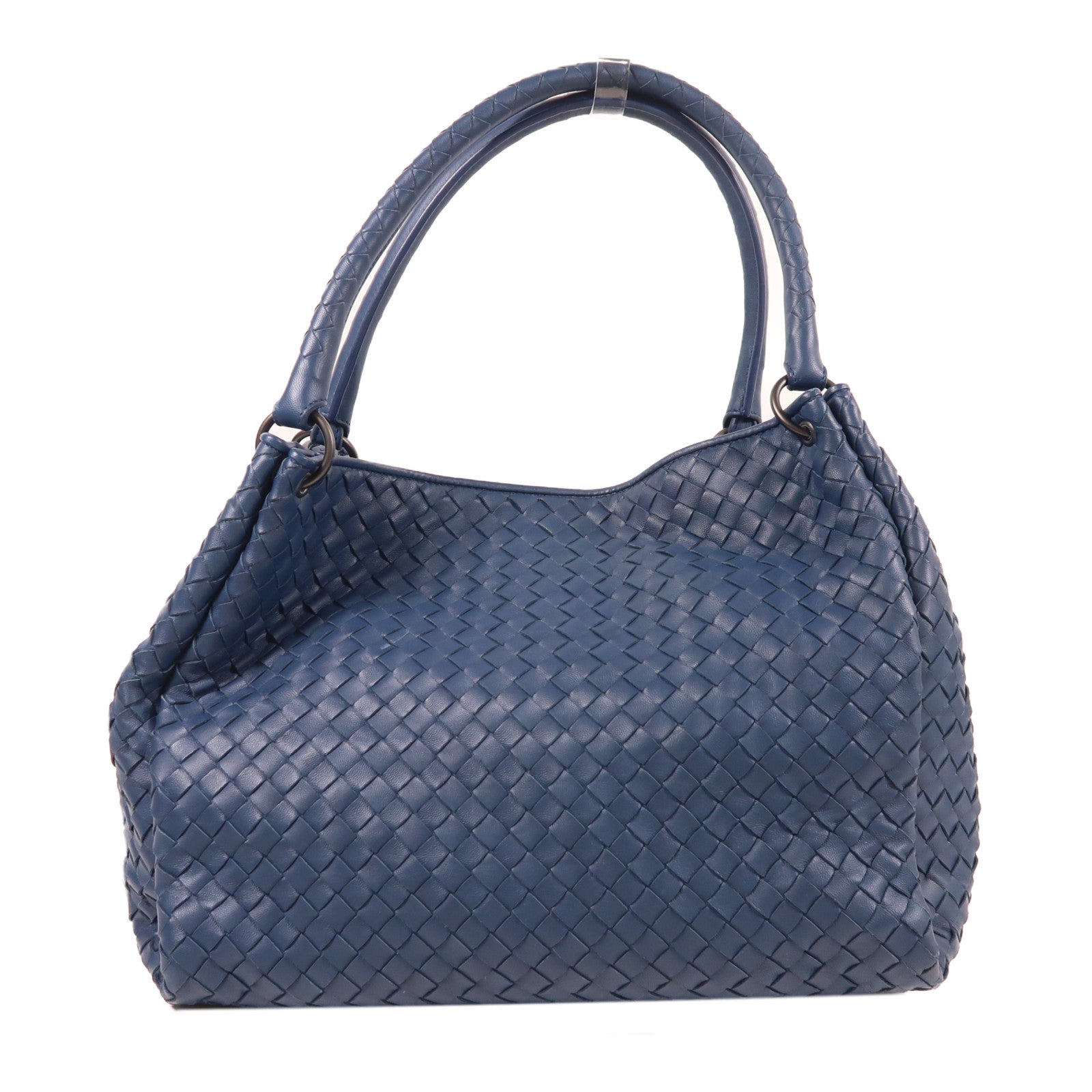 BOTTEGA VENETA 牛皮皮革Tote Bag肩背袋藍色