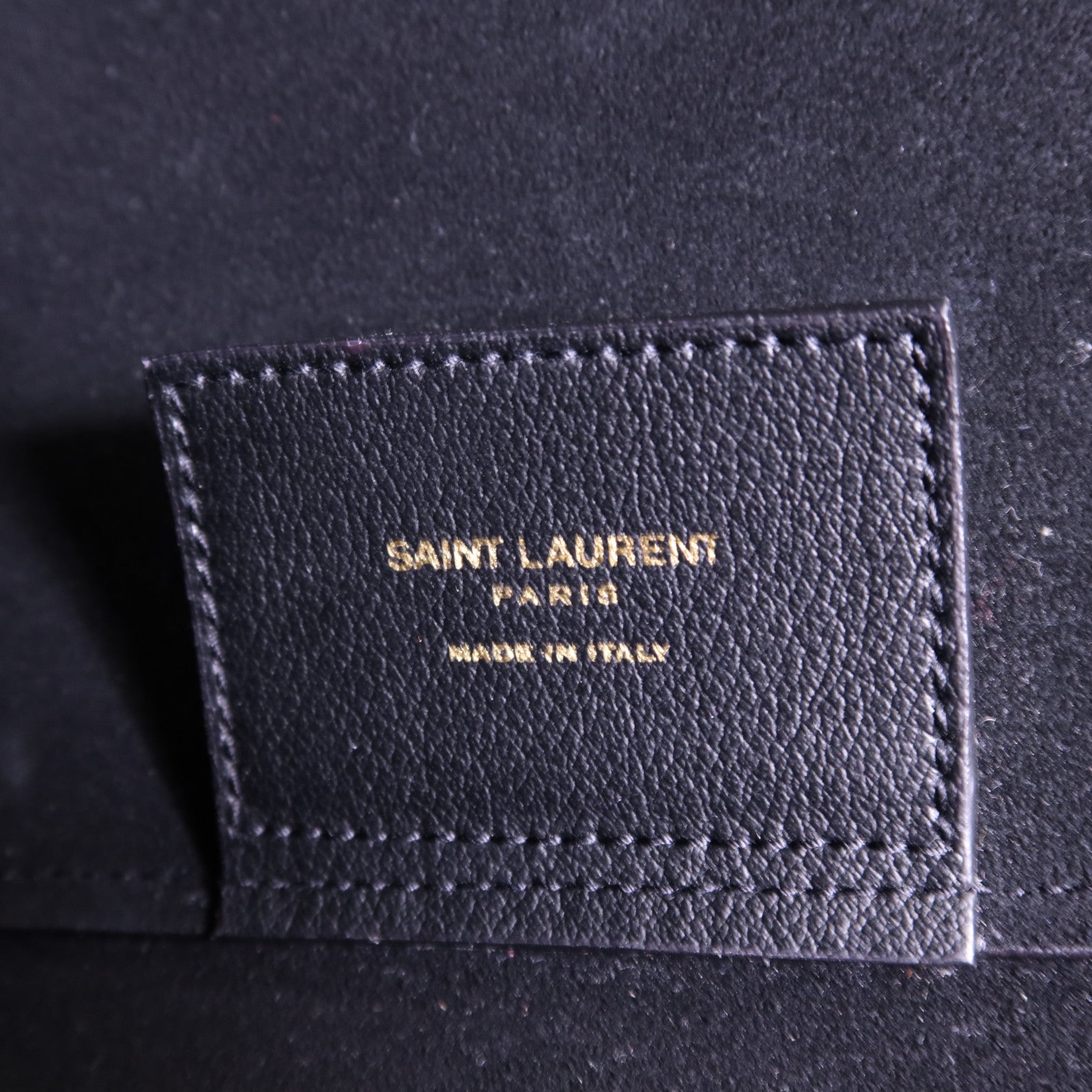 SAINT LAURENT 牛皮皮革Totebag金扣手挽袋