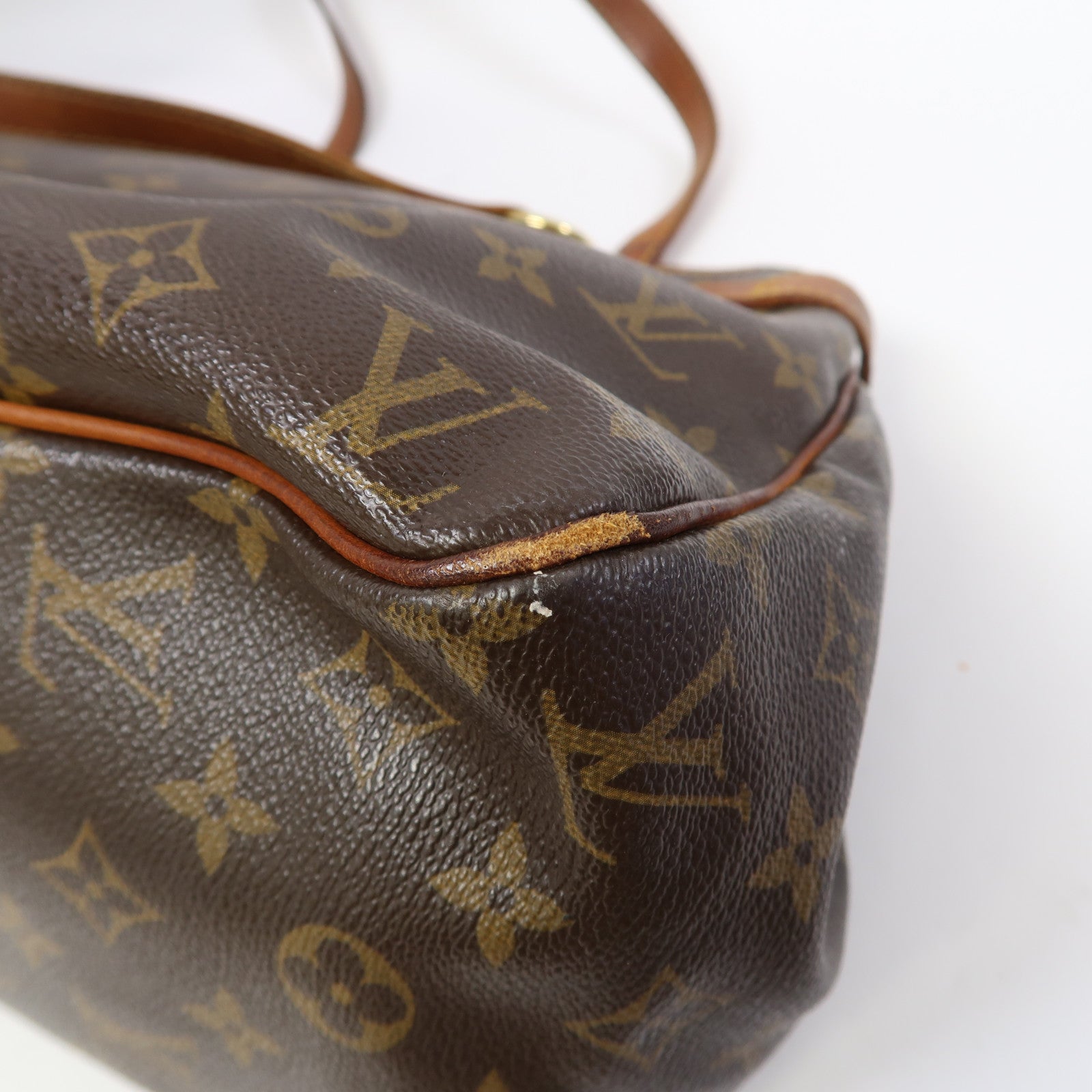 LOUIS VUITTON Monogram Batignolles Horizontal金扣肩背袋啡色