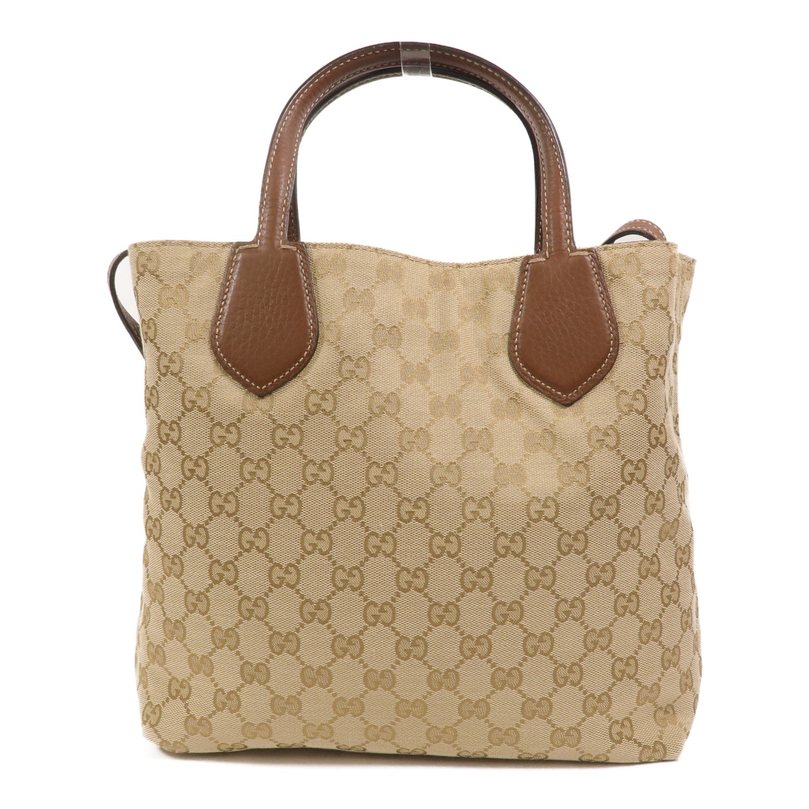 GUCCI 帆布/牛皮皮革GG Reversible Ramble Tote Bag手挽肩背兩用袋