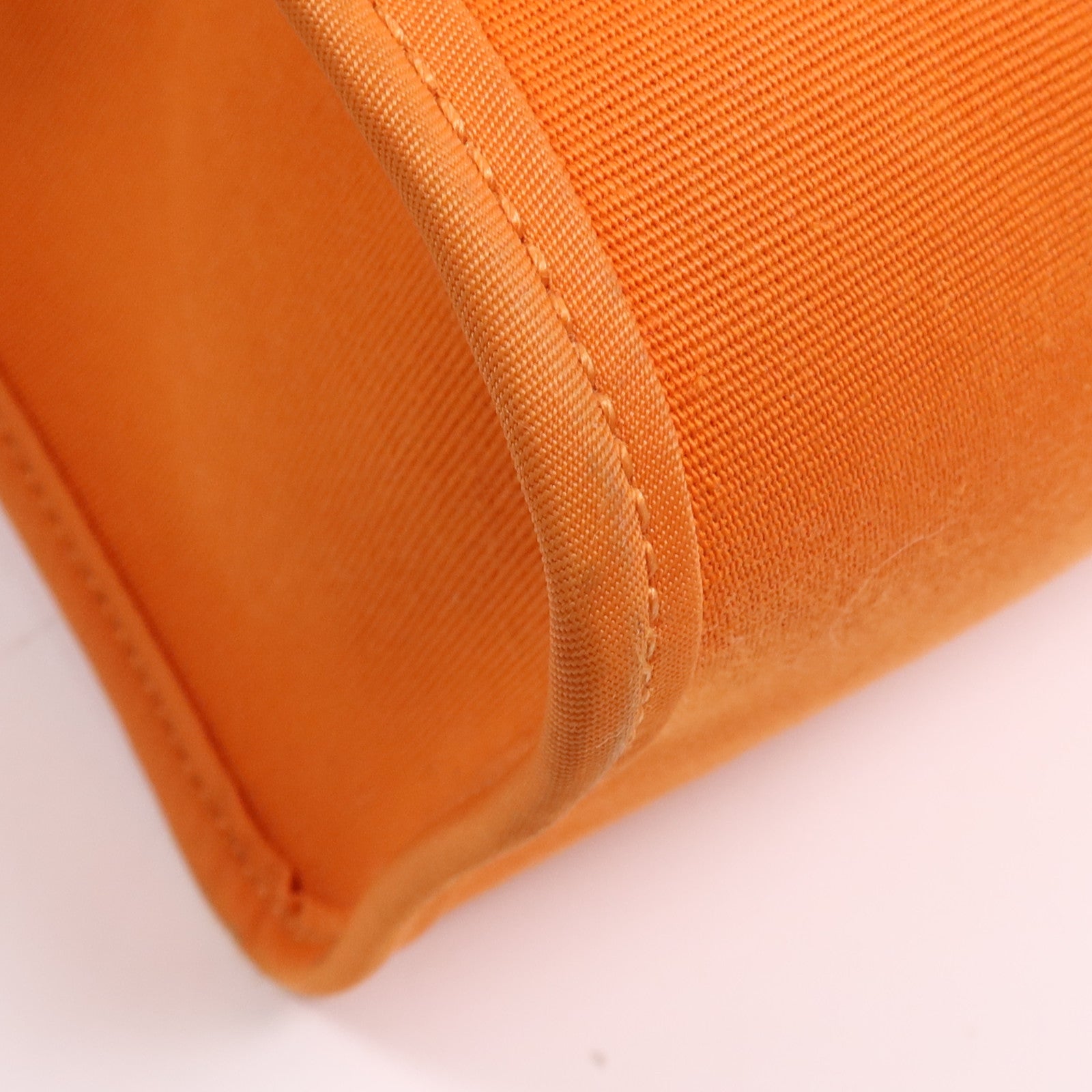 HERMES 帆布Herbag PM銀扣手挽肩背兩用袋Feu