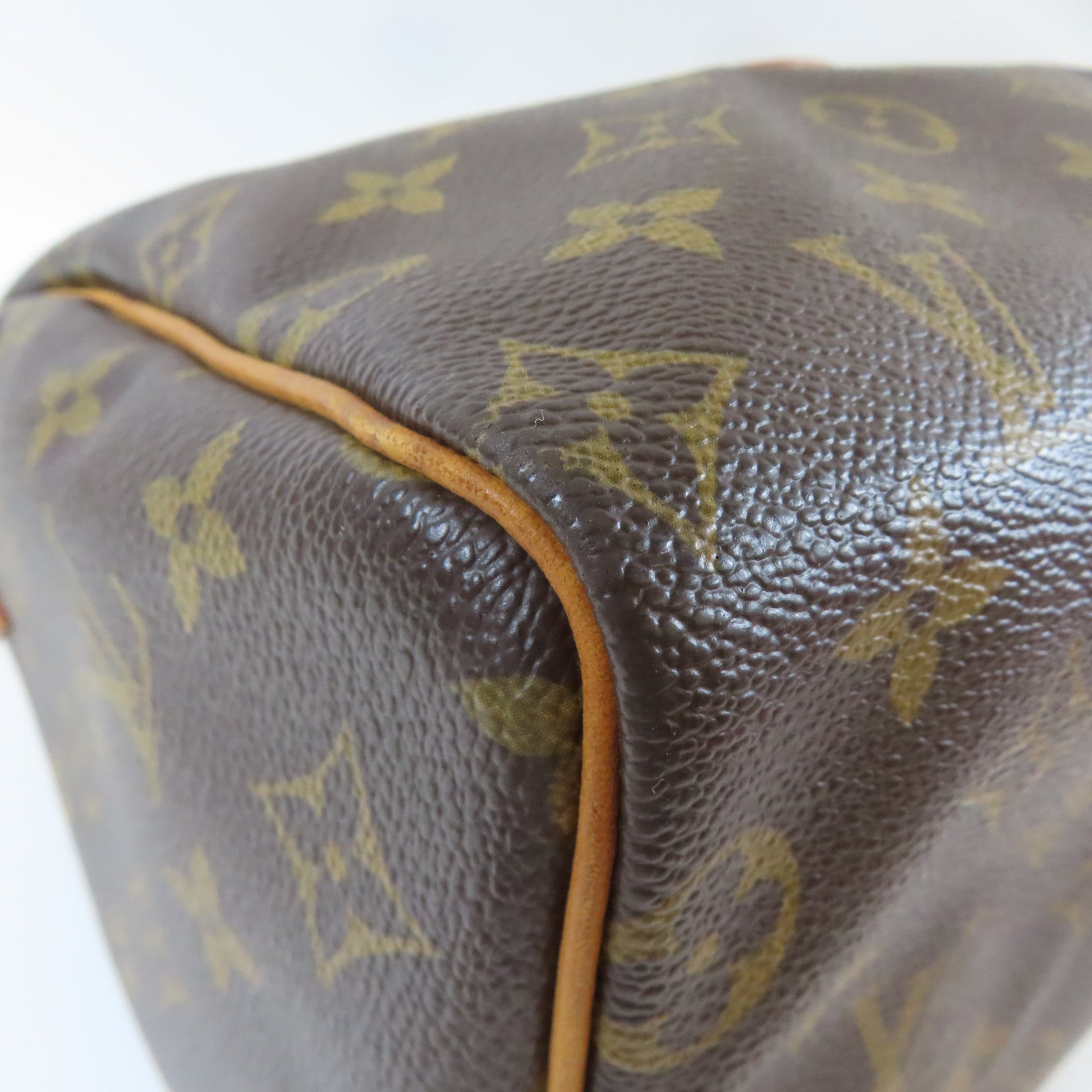 LOUIS VUITTON Monogram Speedy 25金扣手挽袋啡色