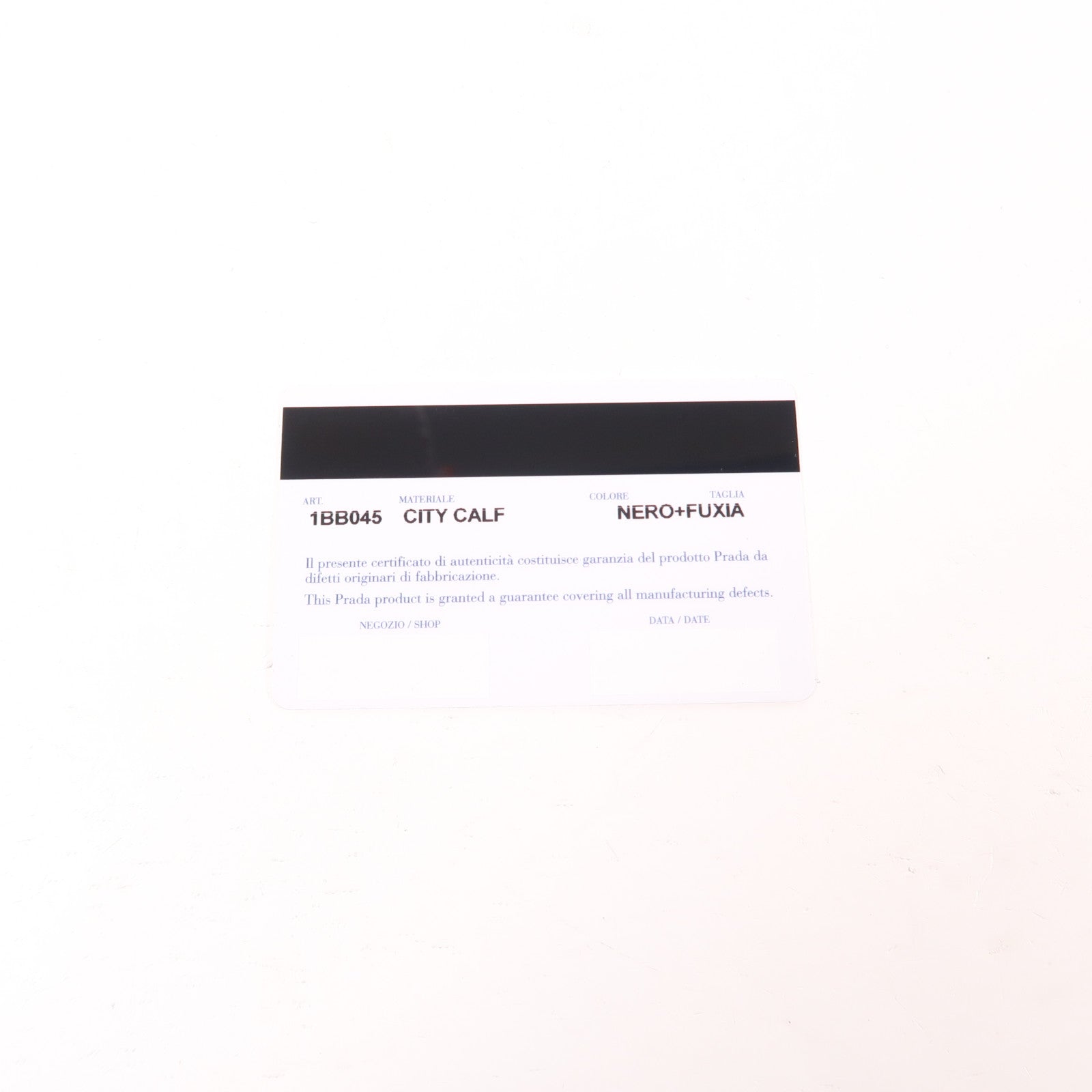 PRADA SHW 2 Way Shoulder Bag 1BB045 Calfskin Leather Black