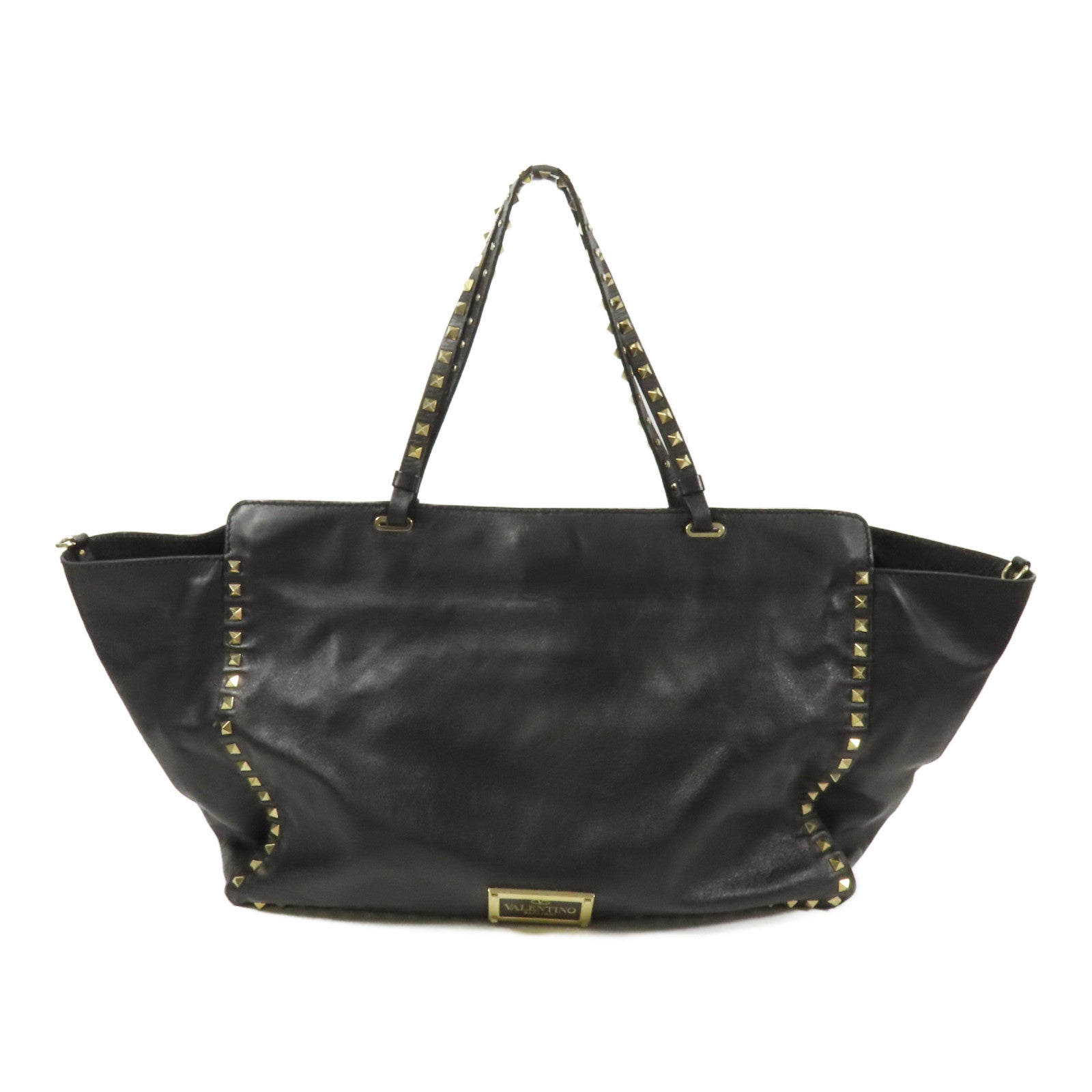Valentino 牛皮皮革Rockstud金扣手挽肩背兩用袋