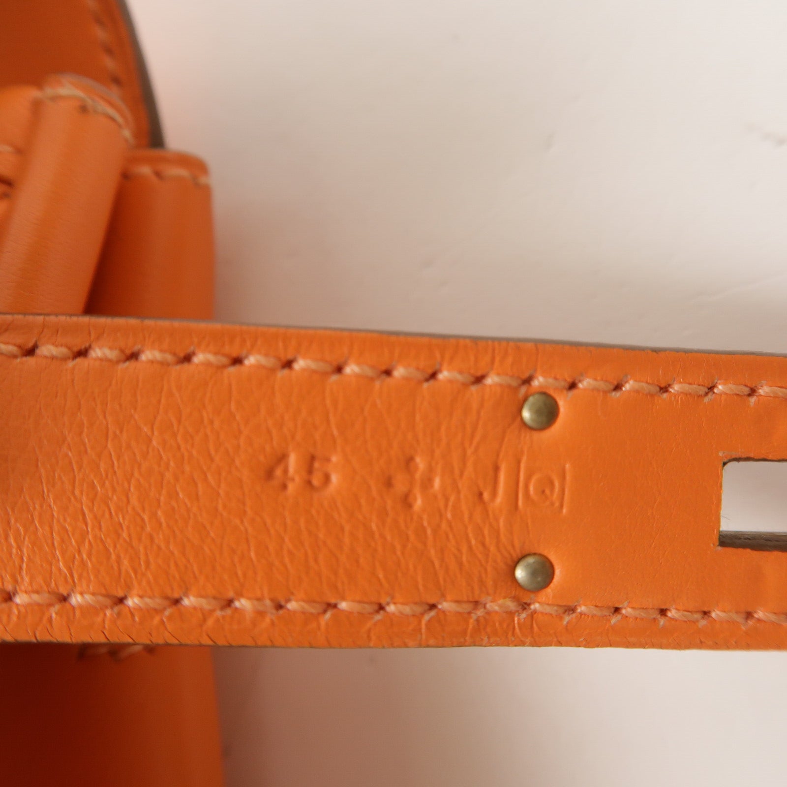 HERMES Swift皮革Mini Berline銀扣肩背袋Feu