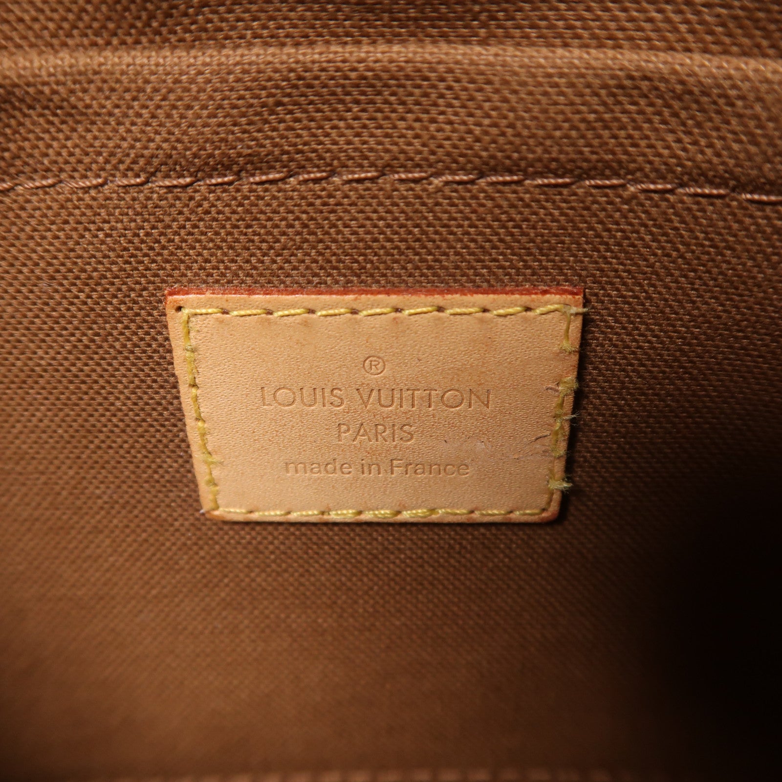 LOUIS VUITTON Monogram Multi Pochette Accessoires金扣肩背袋棕色