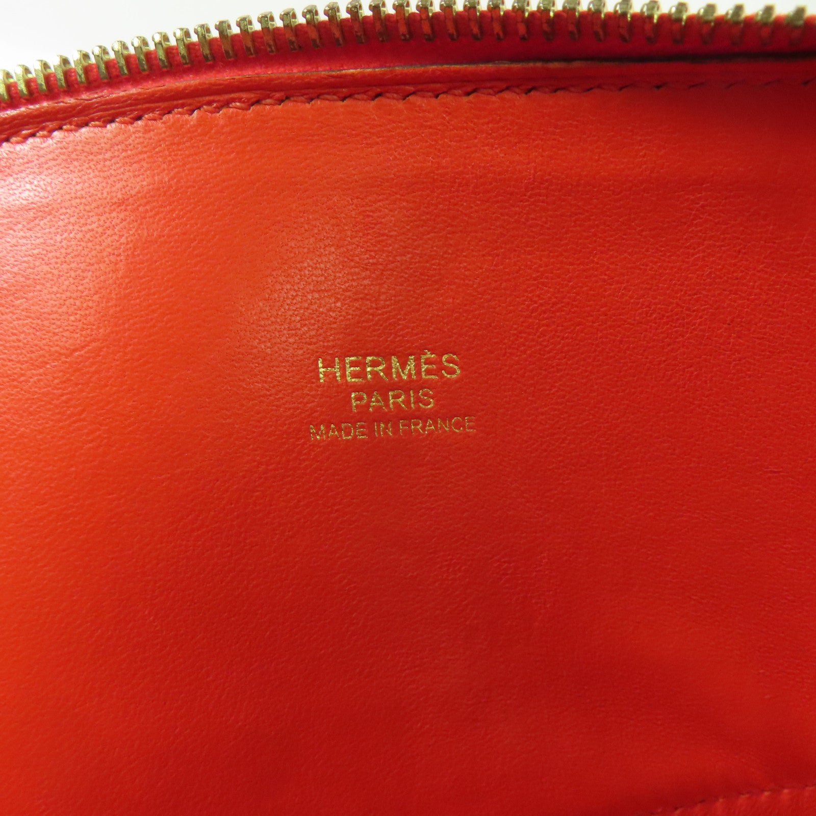 HERMES Epsom皮革Bolide 27金扣手挽肩背兩用袋心紅色