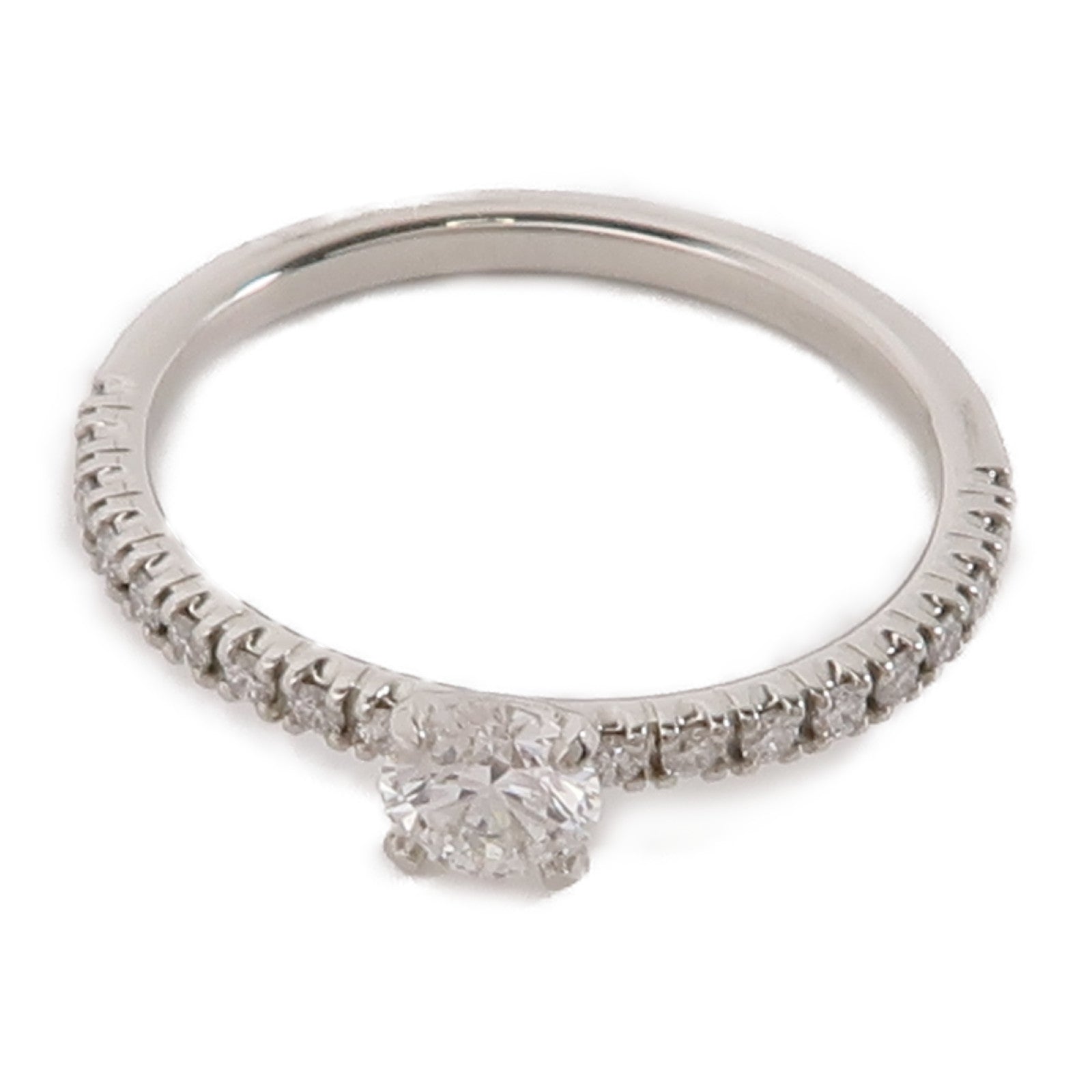CARTIER PT950鉑金Etincelle Platinum De Cartier Diamond Ring戒指Cartier#46/US#3.75