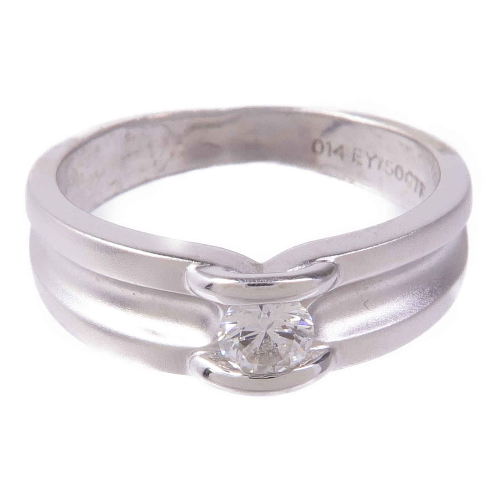 JEWELRY 【激減優惠】18K白金Diamond Ring鑽石戒指US#3.5