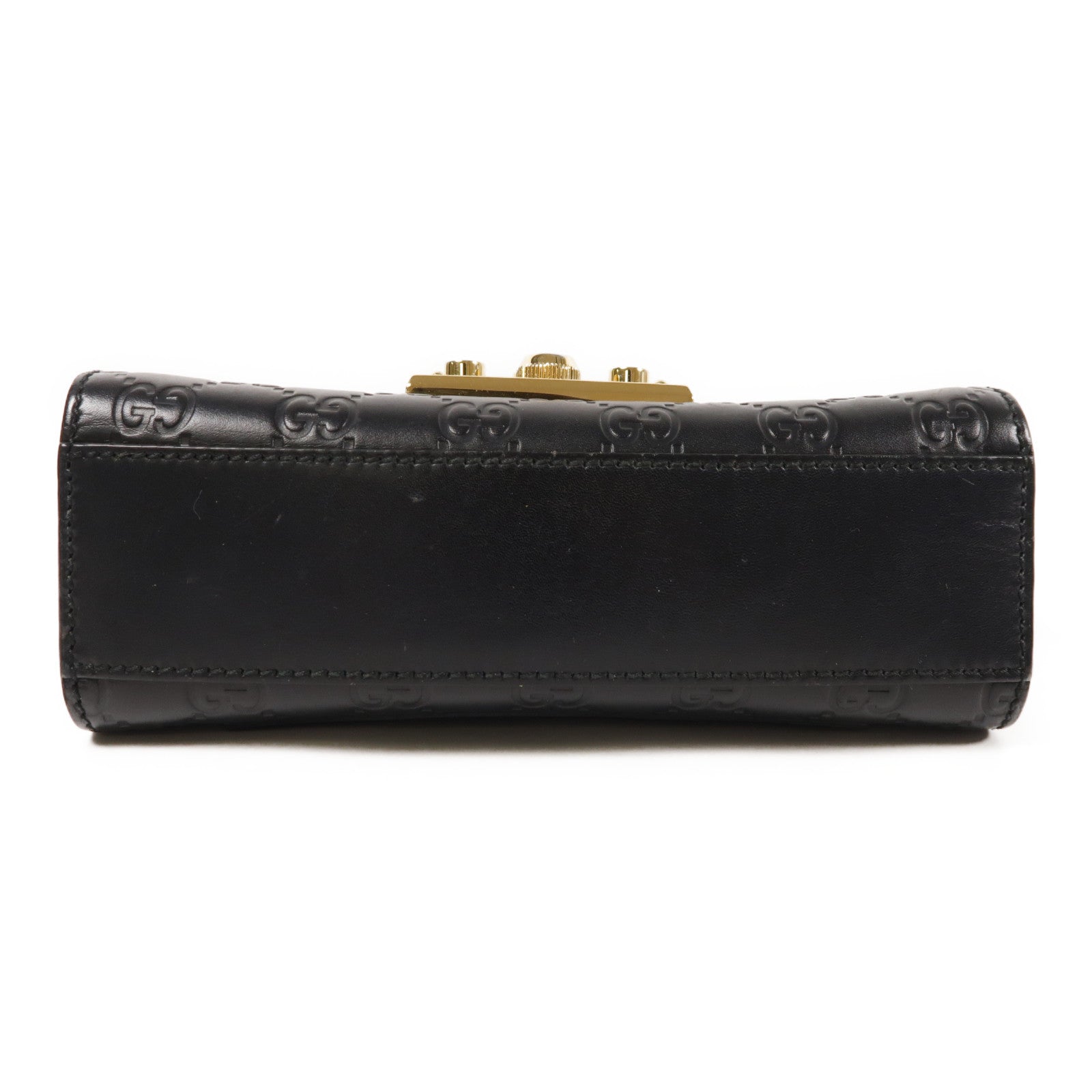 GUCCI 牛皮皮革Shoulder Bag金扣鏈帶肩背袋
