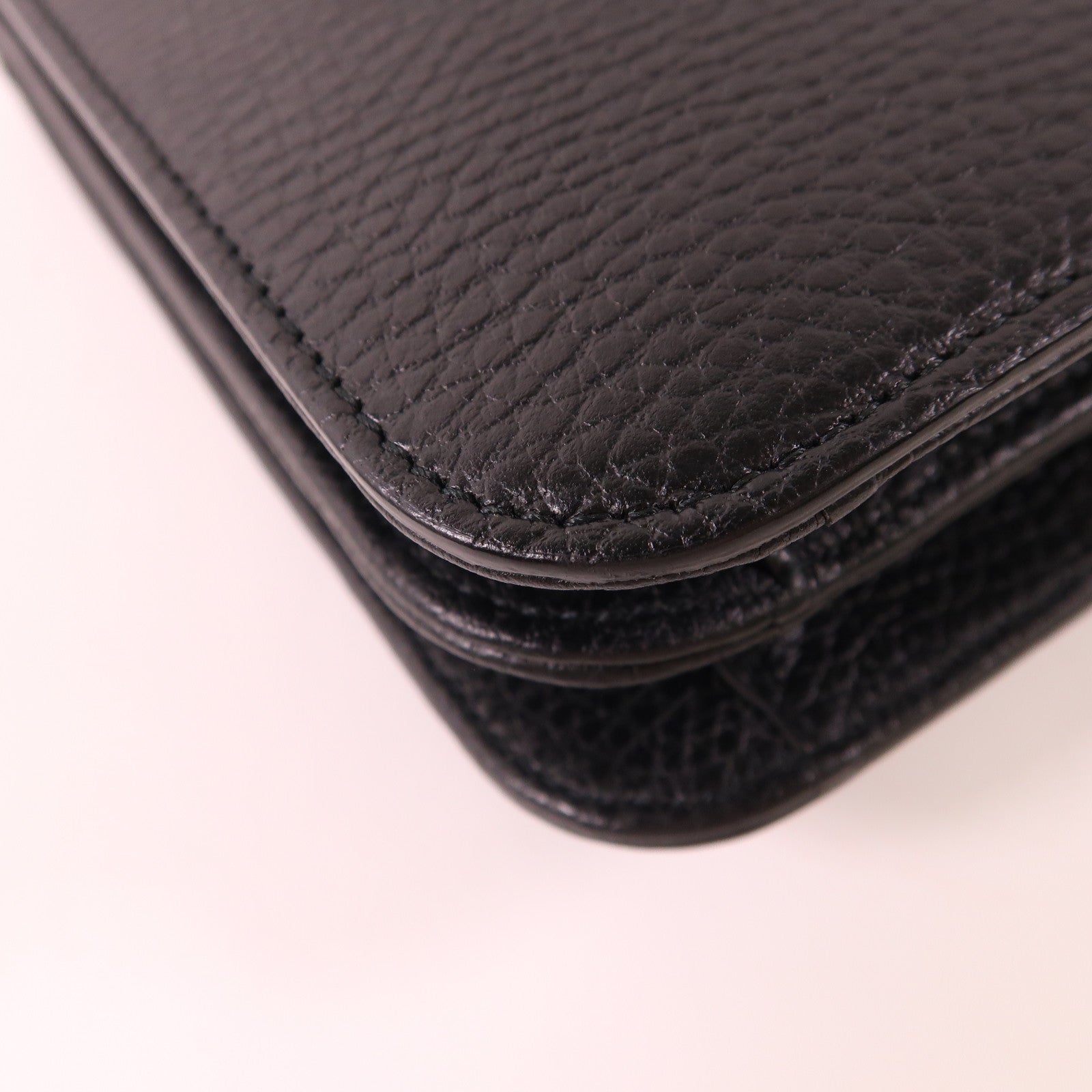 GUCCI 牛皮皮革Chain Shoulder金扣鏈帶肩背袋