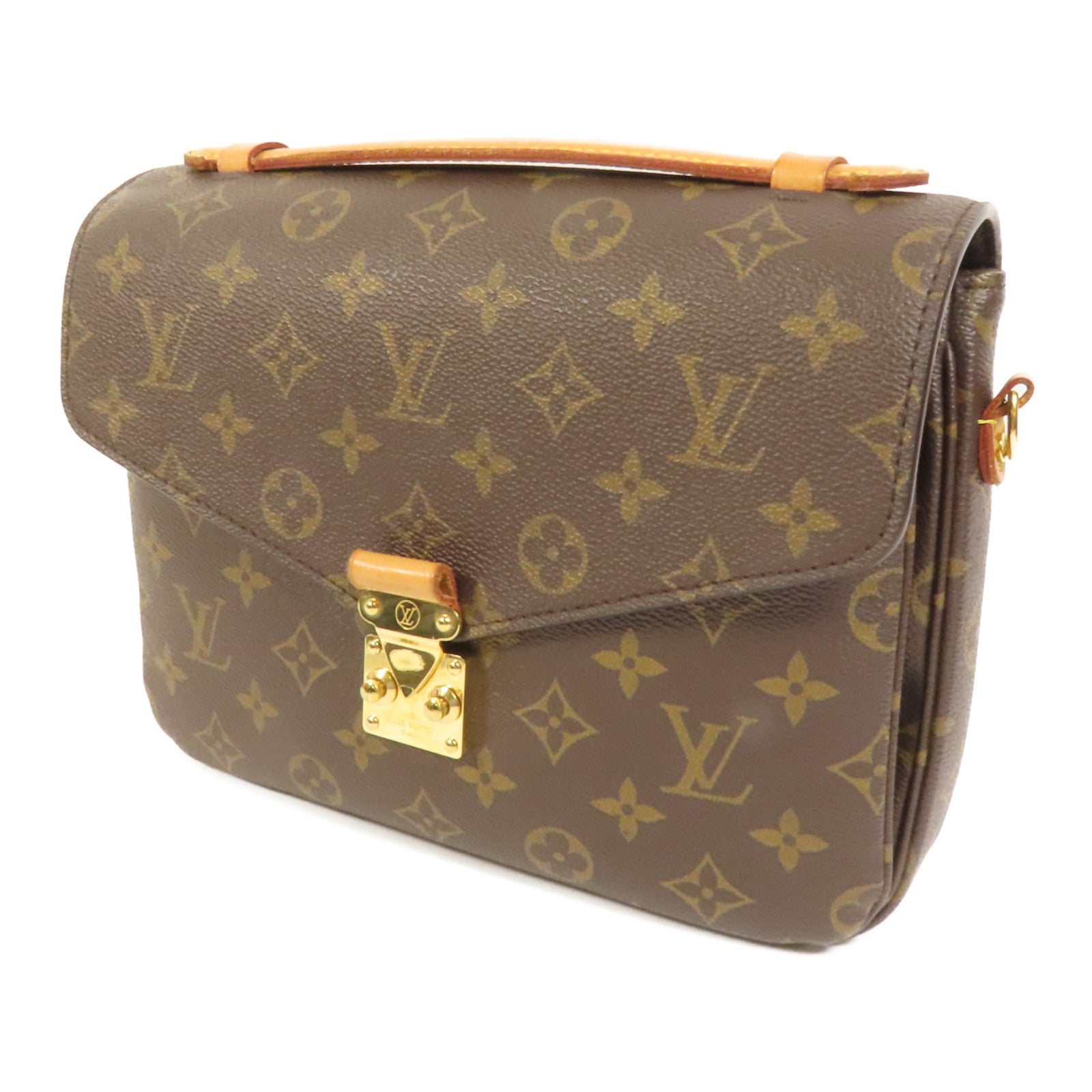 LOUIS VUITTON Monogram Pochette Metis MM金扣手挽肩背兩用袋